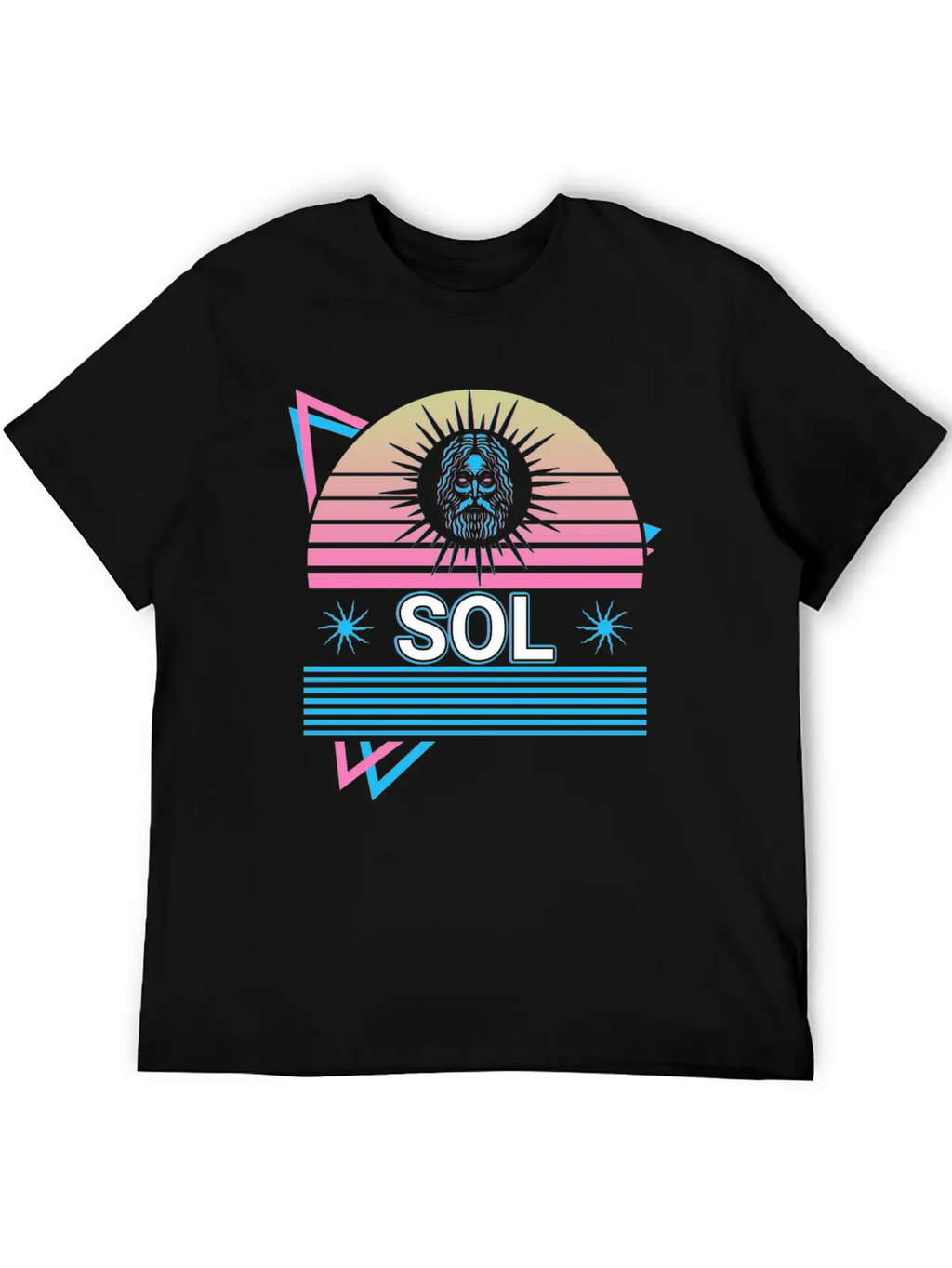 Sol God Sun Ancient Roman Mythology Retro Relaxed Everyday Tee – Lightweight And Durable Cotton