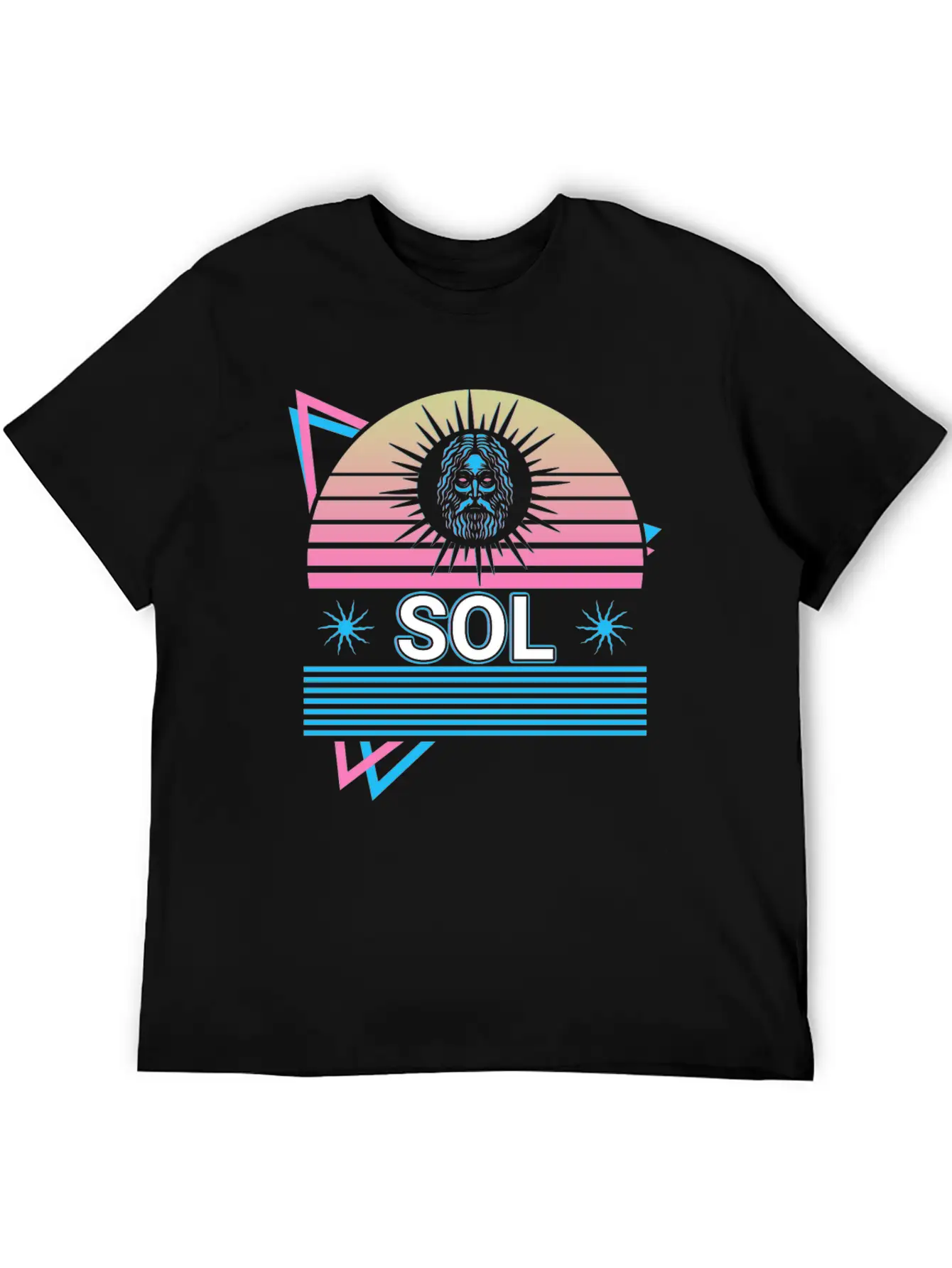 Sol God Sun Ancient Roman Mythology Retro Relaxed Everyday Tee – Lightweight And Durable Cotton