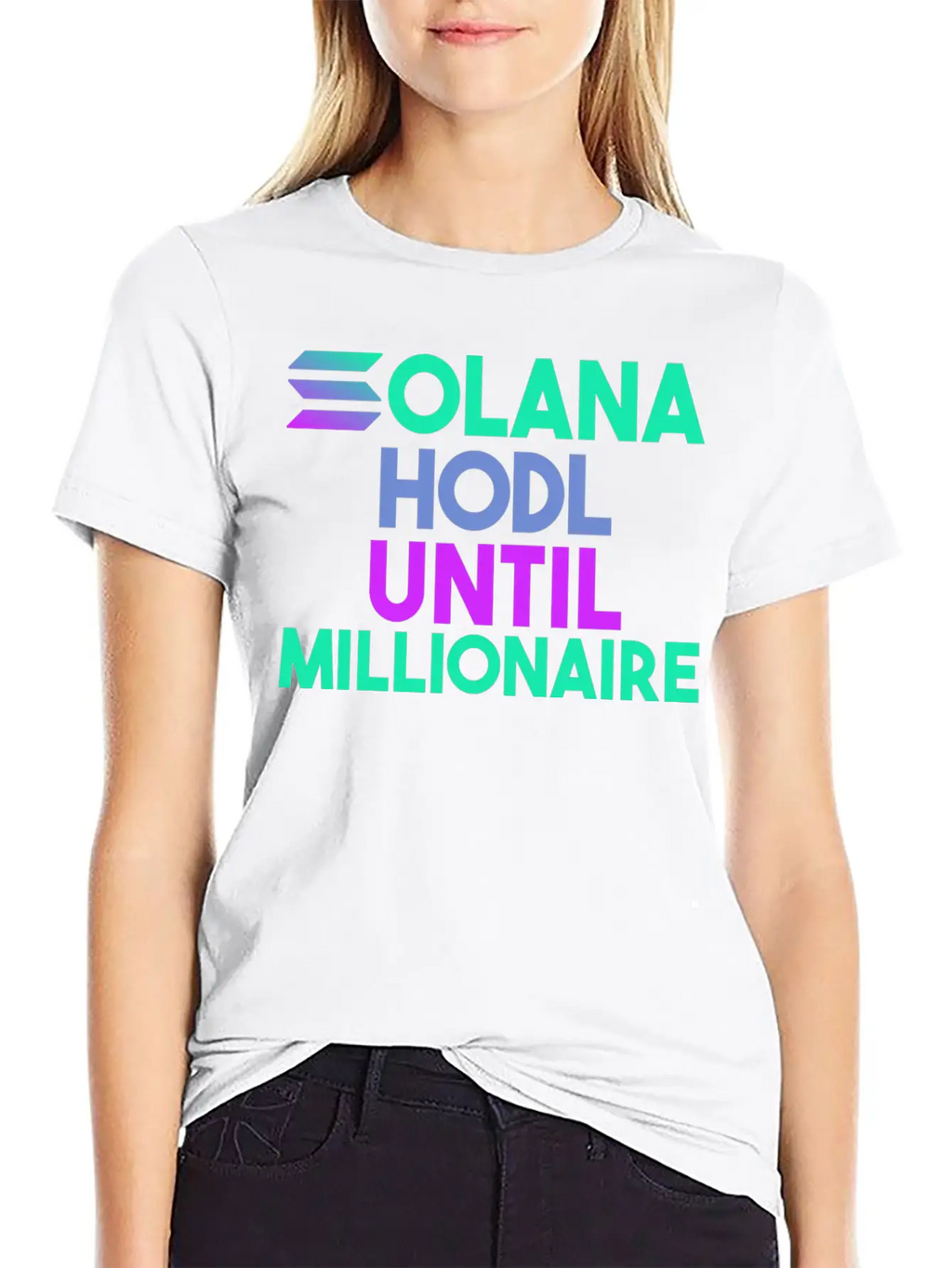 Solana SOL HODL Cryptocurrency Breathable Soft Cotton T-Shirt – Timeless Casual Look