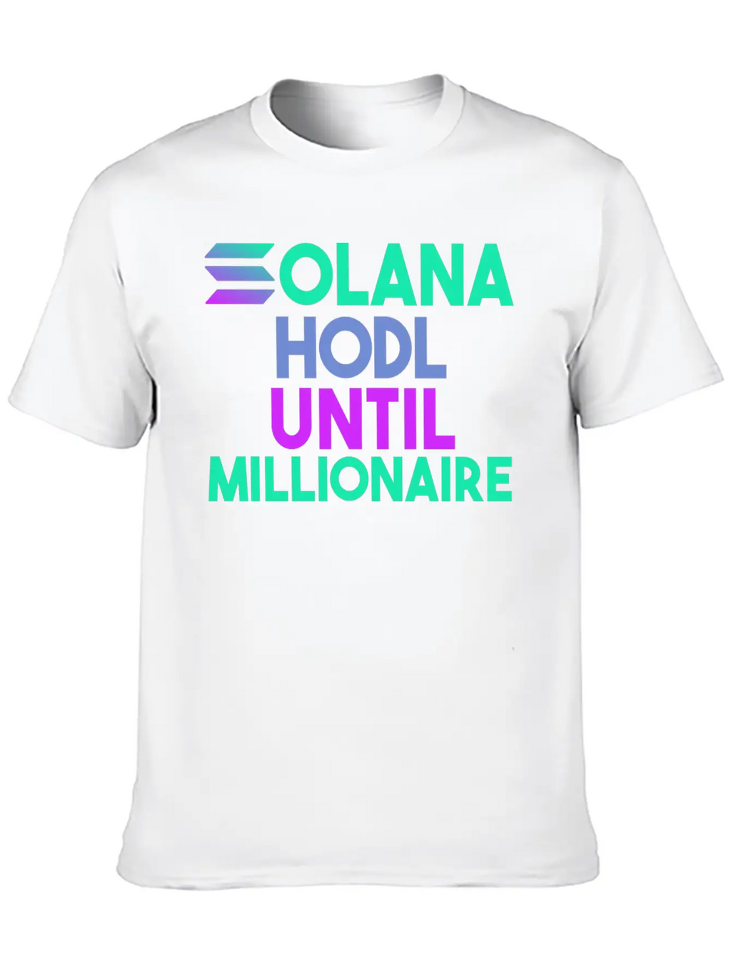 Solana SOL HODL Cryptocurrency Breathable Soft Cotton T-Shirt – Timeless Casual Look