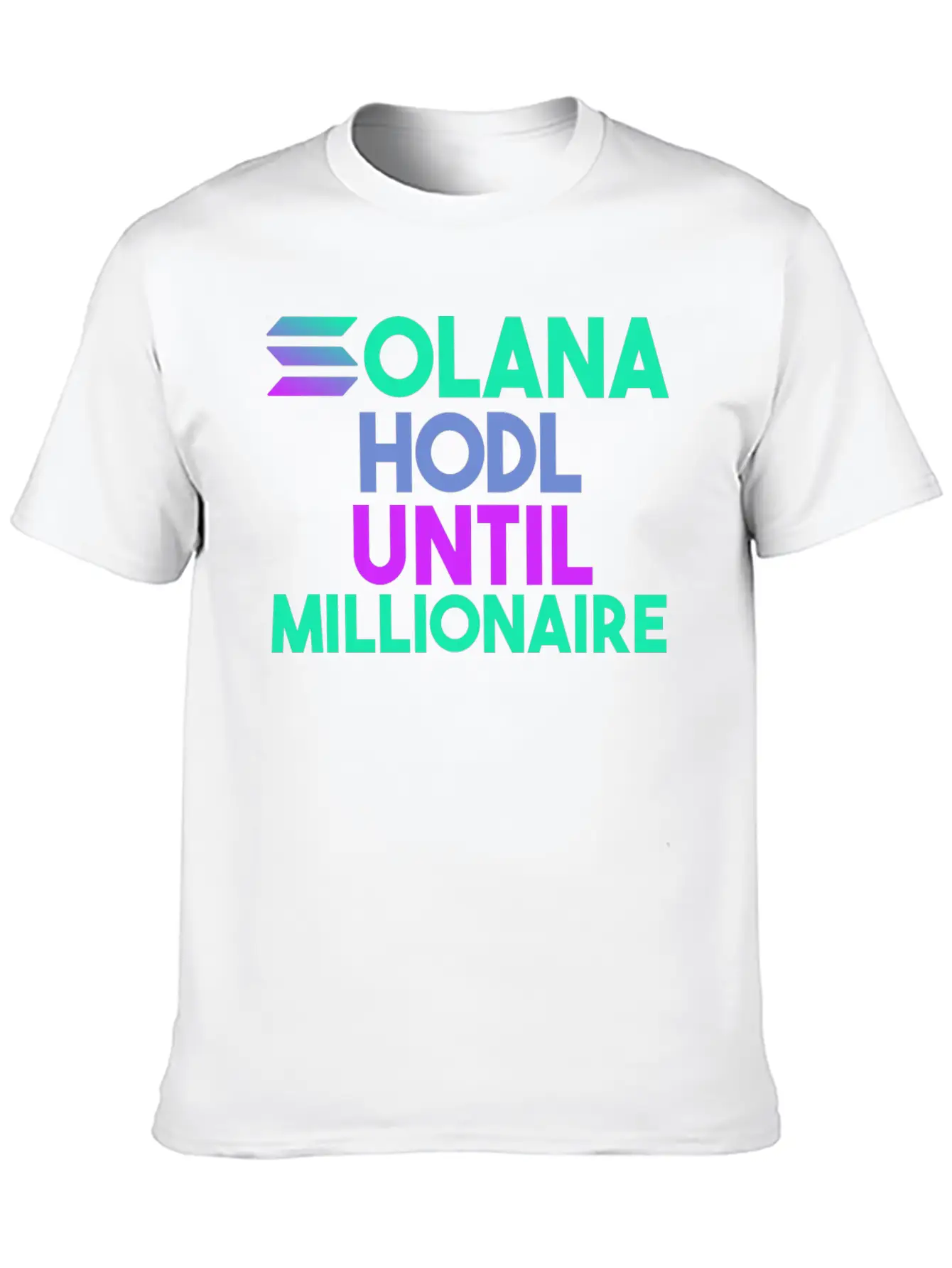 Solana SOL HODL Cryptocurrency Breathable Soft Cotton T-Shirt – Timeless Casual Look
