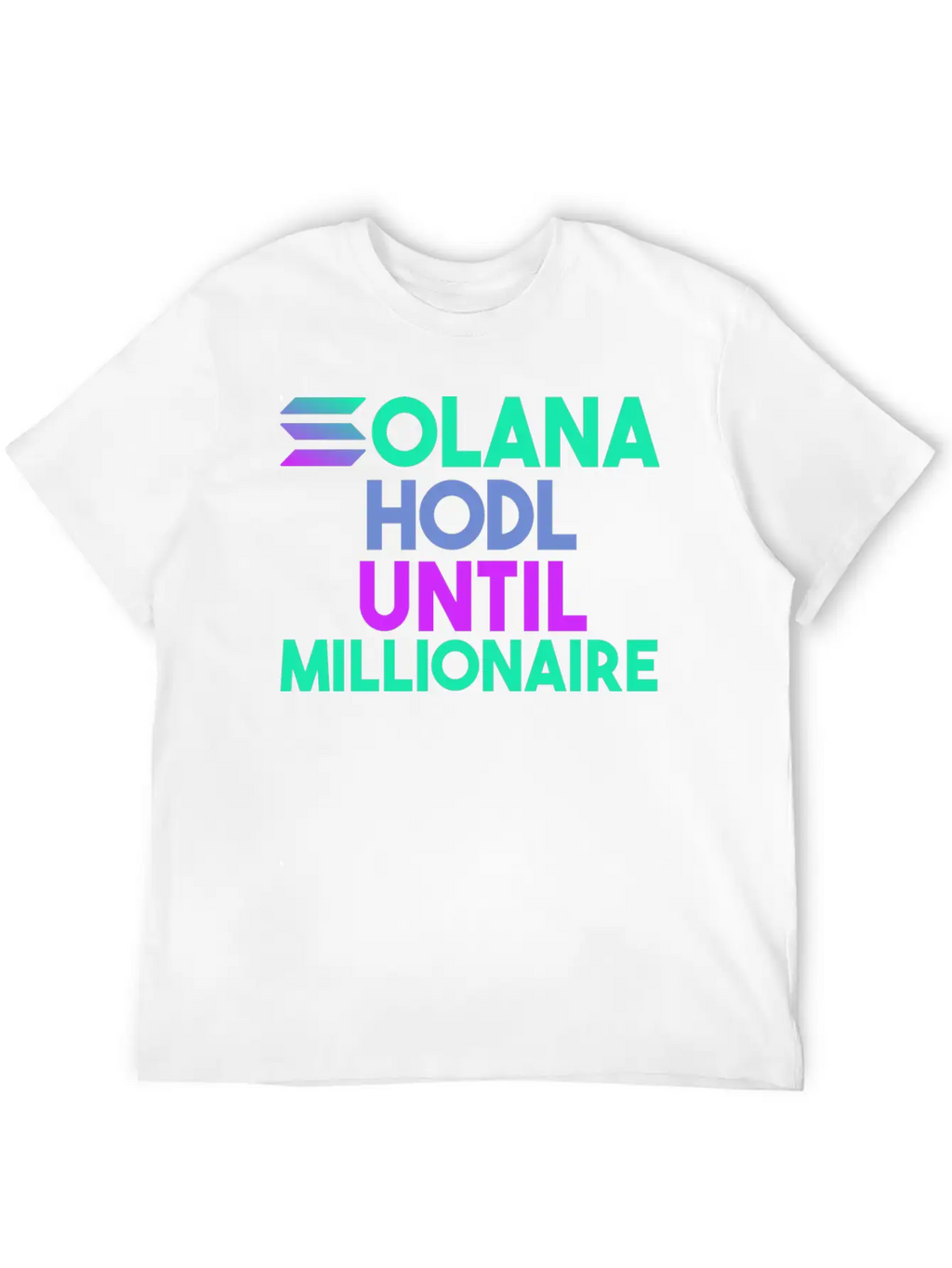 Solana SOL HODL Cryptocurrency Breathable Soft Cotton T-Shirt – Timeless Casual Look