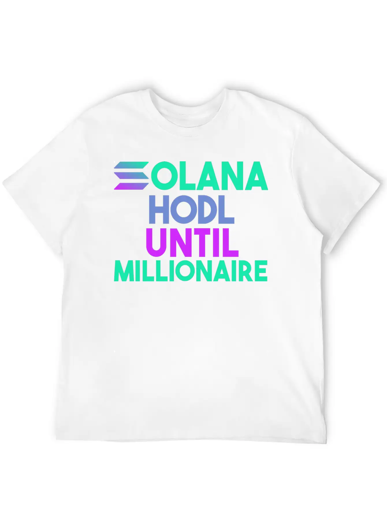 Solana SOL HODL Cryptocurrency Breathable Soft Cotton T-Shirt – Timeless Casual Look