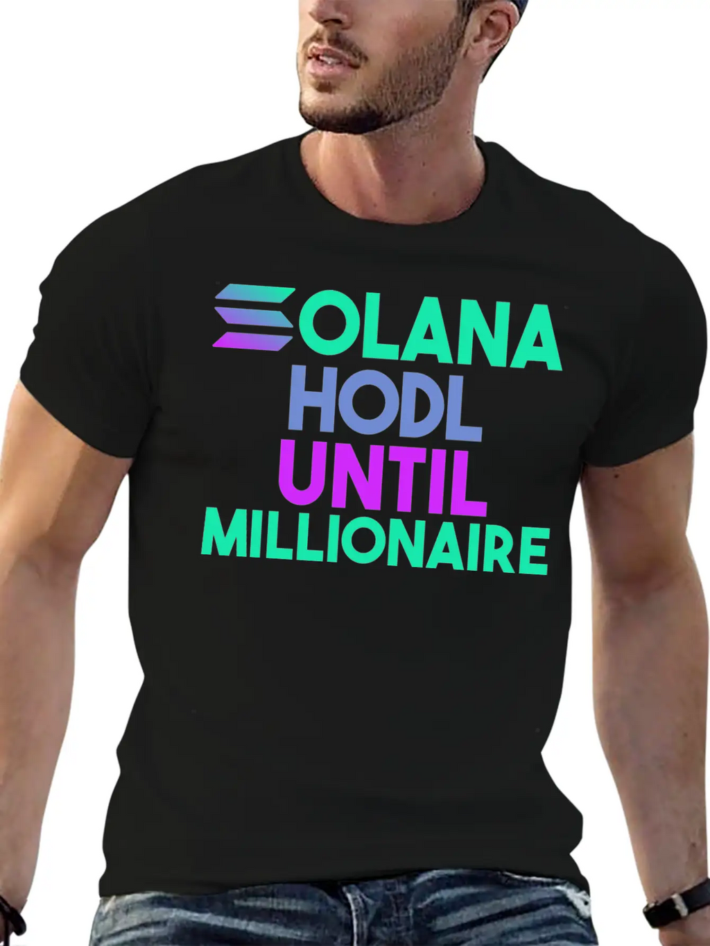 Solana SOL HODL Cryptocurrency Breathable Soft Cotton T-Shirt – Timeless Casual Look
