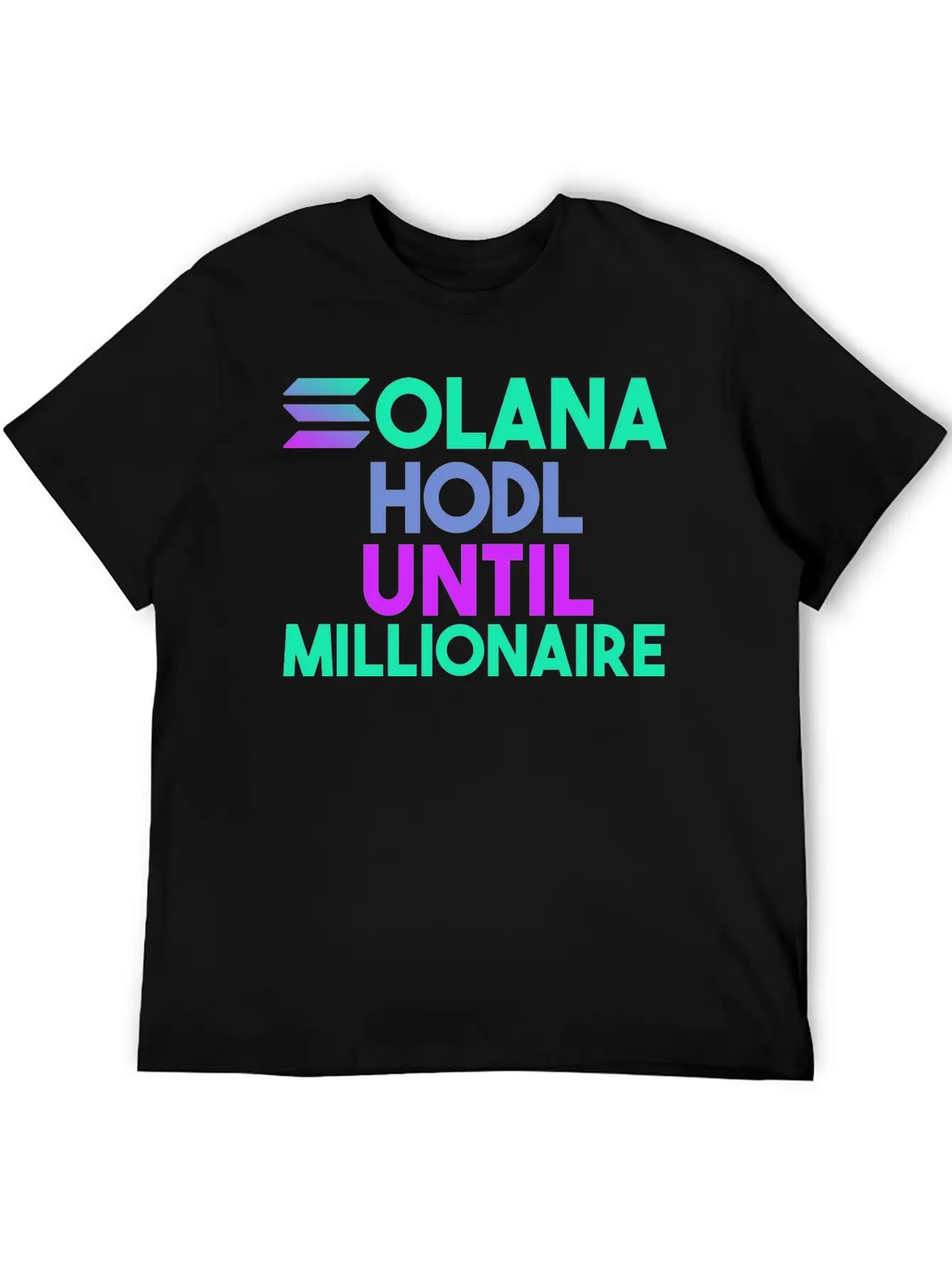 Solana SOL HODL Cryptocurrency Breathable Soft Cotton T-Shirt – Timeless Casual Look