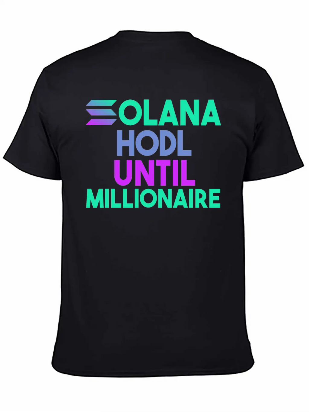 Solana SOL HODL Cryptocurrency Breathable Soft Cotton T-Shirt – Timeless Casual Look