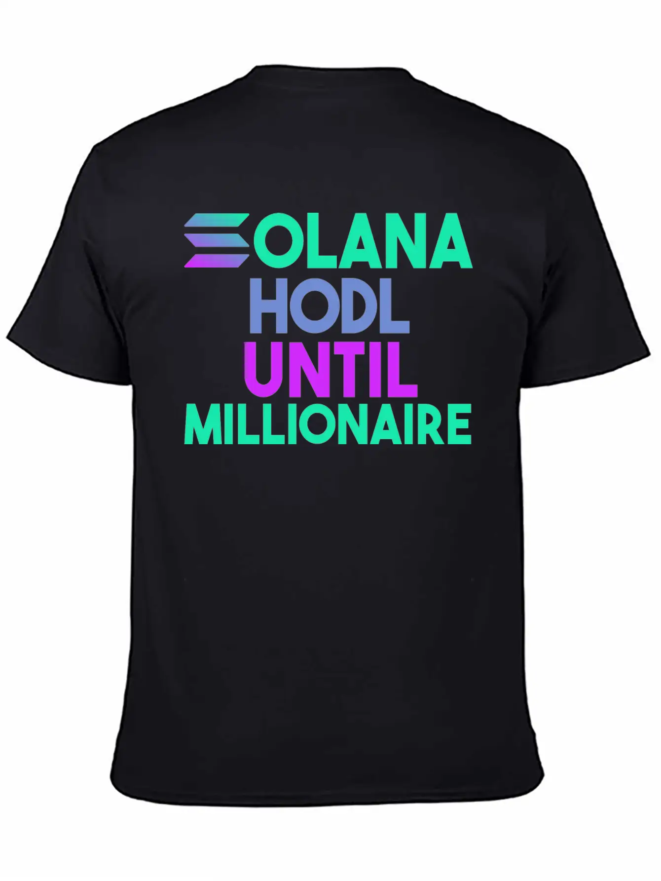 Solana SOL HODL Cryptocurrency Breathable Soft Cotton T-Shirt – Timeless Casual Look