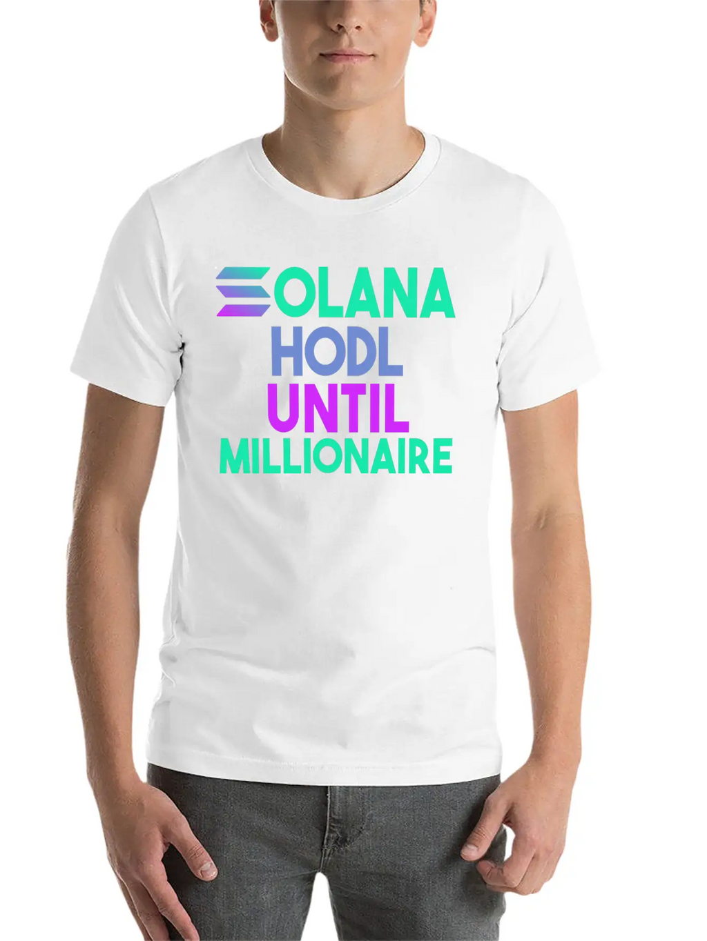 Solana SOL HODL Cryptocurrency Breathable Soft Cotton T-Shirt – Timeless Casual Look