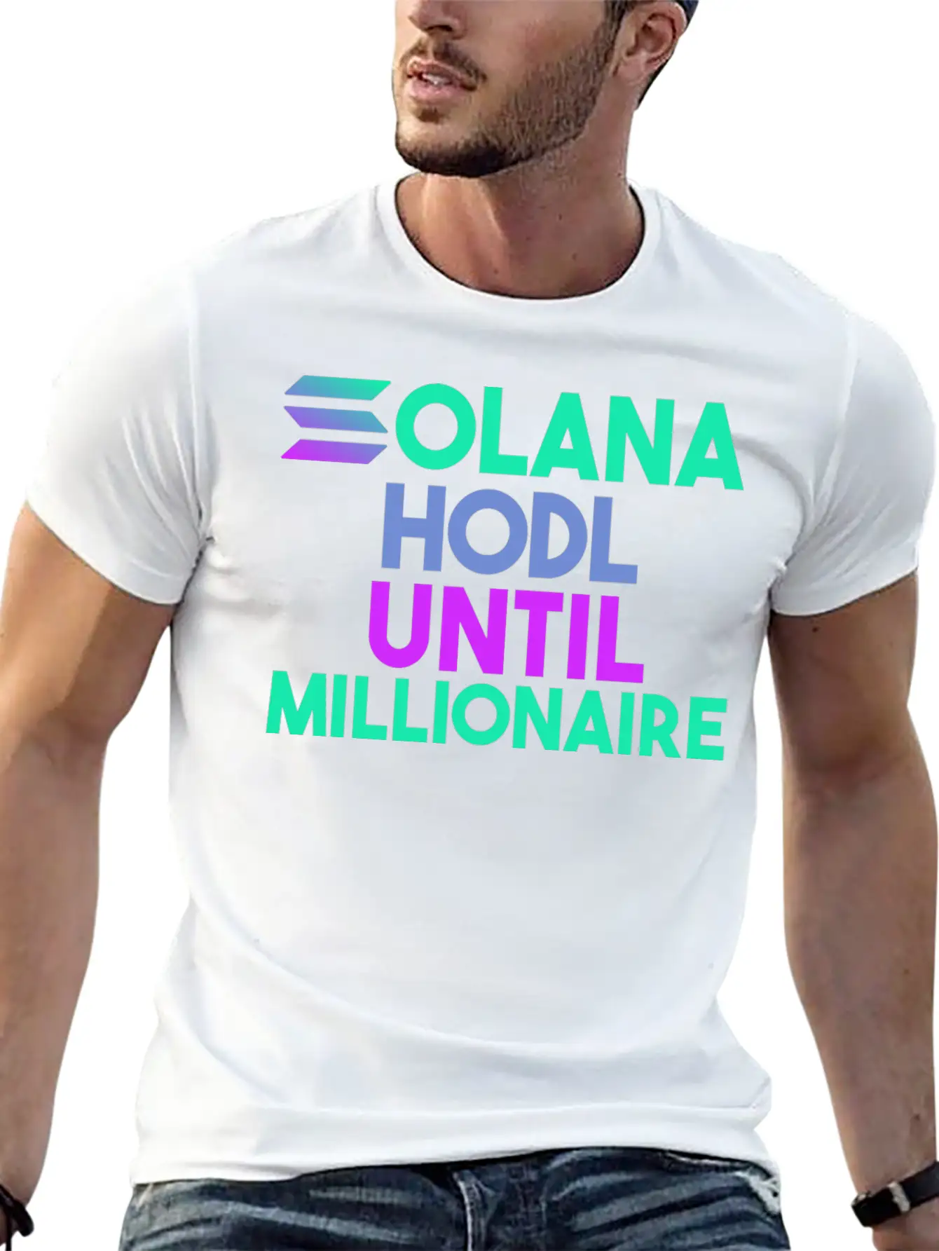 Solana SOL HODL Cryptocurrency Breathable Soft Cotton T-Shirt – Timeless Casual Look