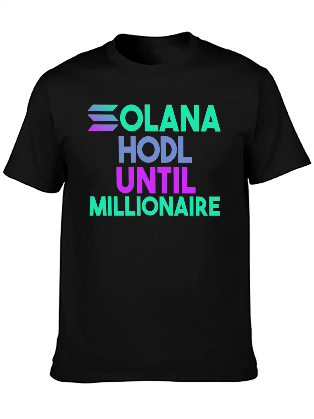 Solana SOL HODL Cryptocurrency Breathable Soft Cotton T-Shirt – Timeless Casual Look