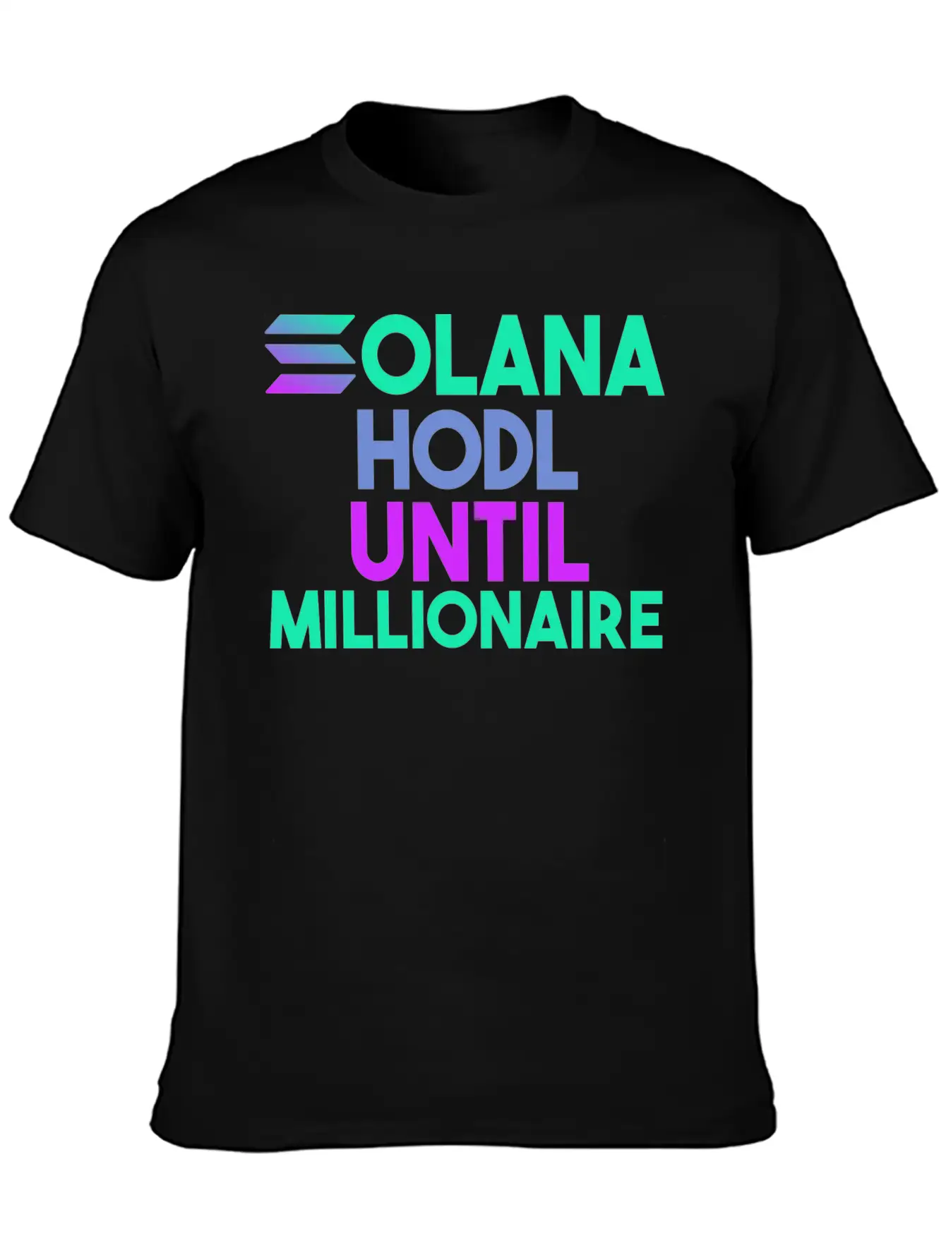 Solana SOL HODL Cryptocurrency Breathable Soft Cotton T-Shirt – Timeless Casual Look