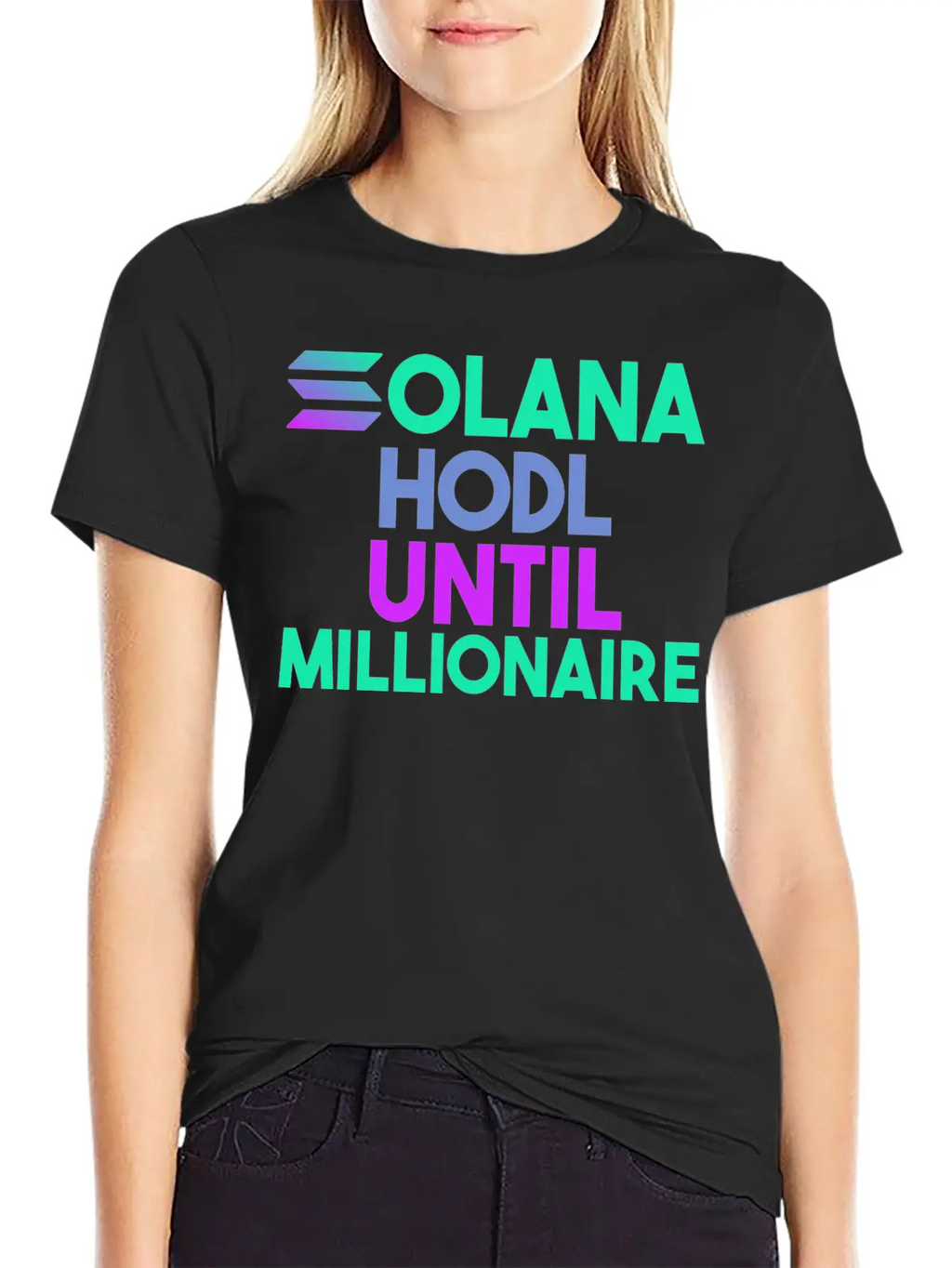 Solana SOL HODL Cryptocurrency Breathable Soft Cotton T-Shirt – Timeless Casual Look