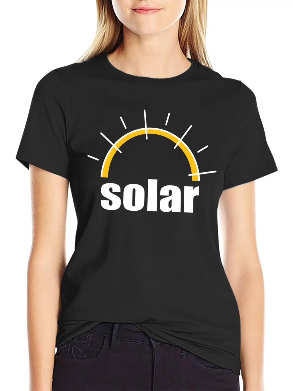 Solar Power - Renewable Energy - Green Energy Relaxed Everyday Tee – Lightweight And Durable Cotton