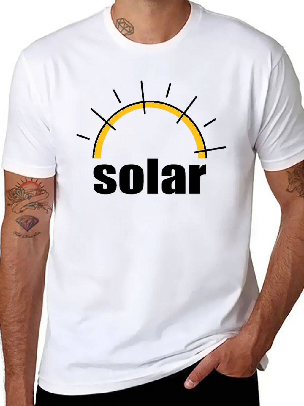 Solar Power - Renewable Energy - Green Energy Relaxed Everyday Tee – Lightweight And Durable Cotton
