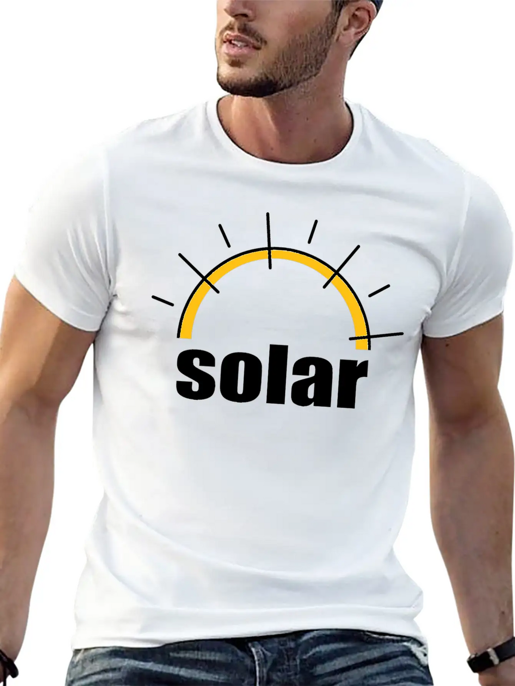 Solar Power - Renewable Energy - Green Energy Relaxed Everyday Tee – Lightweight And Durable Cotton
