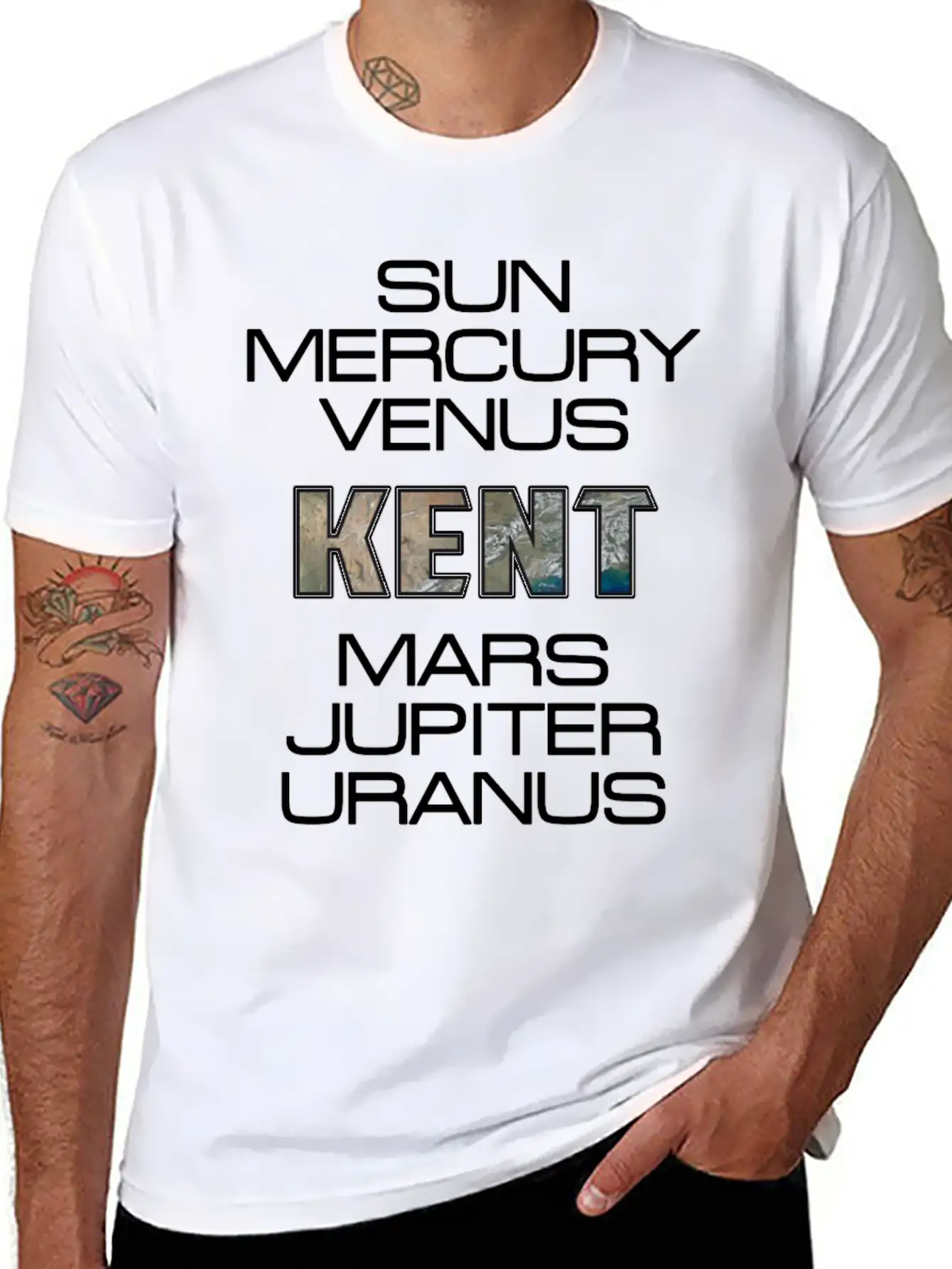 Solar System Planet Earth Kent Gift Classic Cotton Tee – Unisex Comfort For Any Season