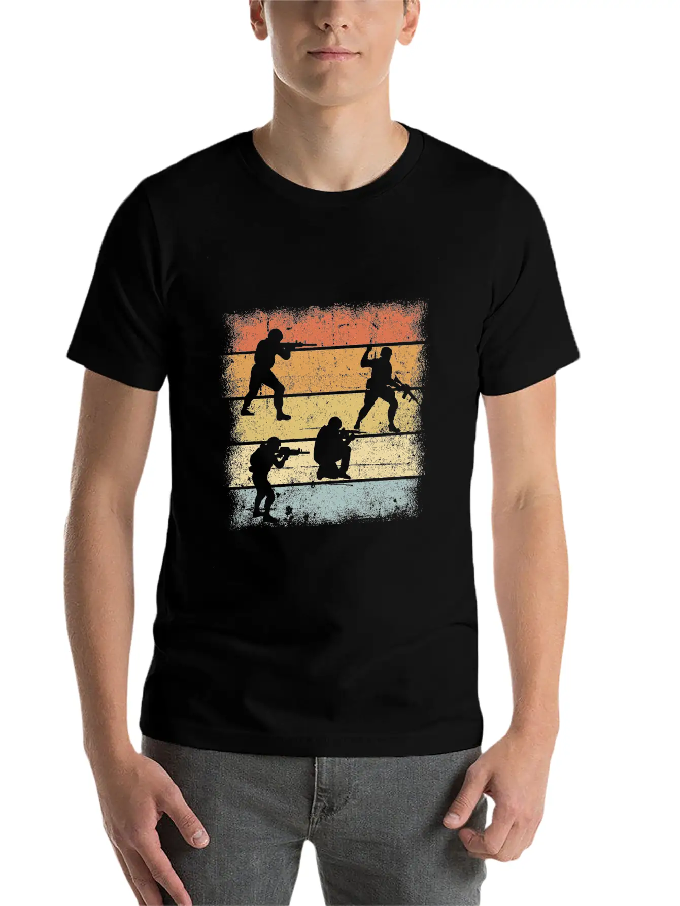 Soldier Retro Relaxed Everyday Tee – Lightweight And Durable Cotton