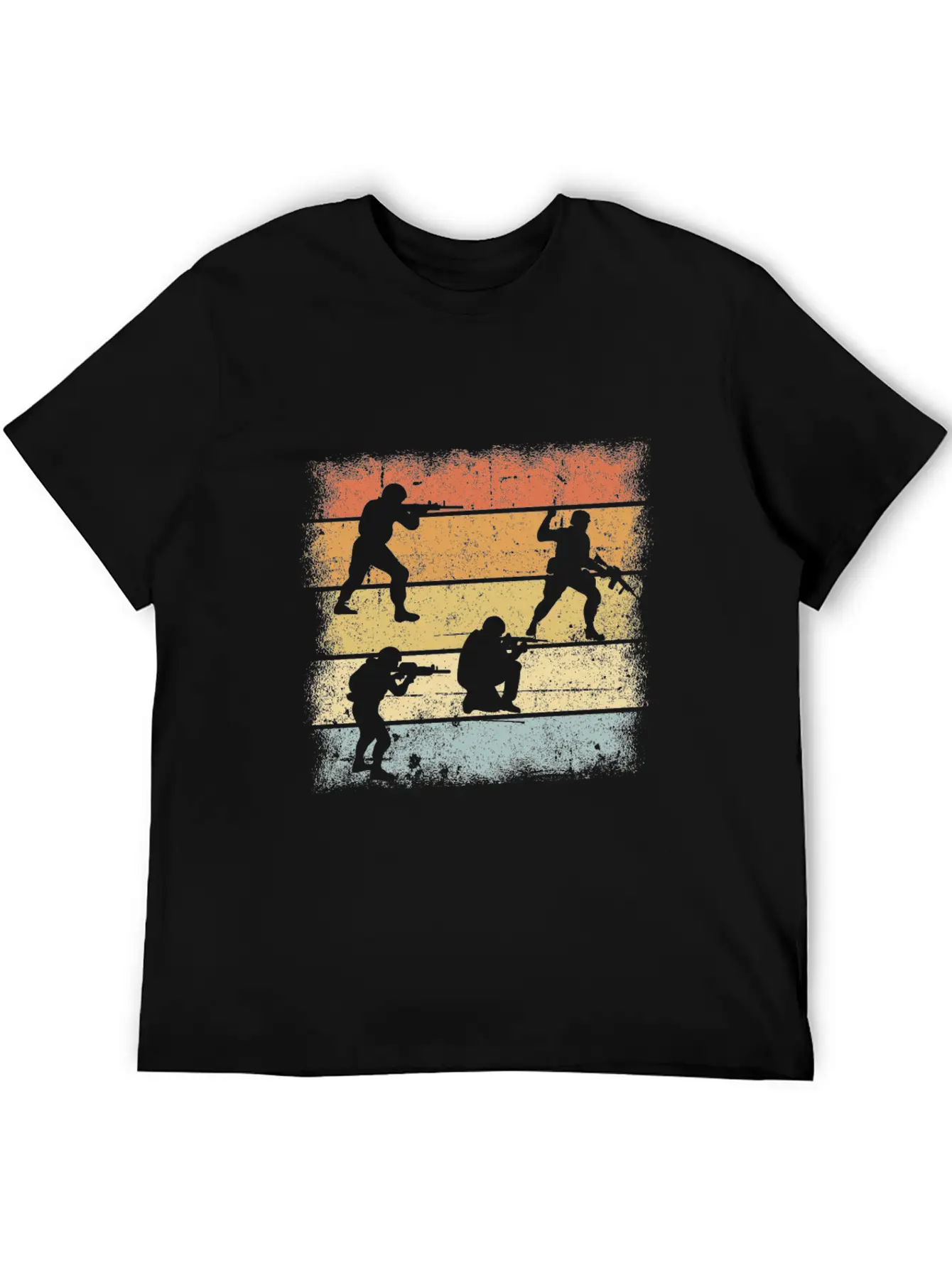 Soldier Retro Relaxed Everyday Tee – Lightweight And Durable Cotton