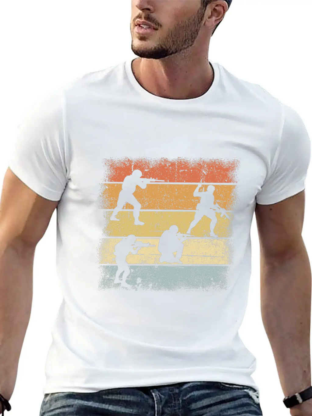 Soldier Retro Relaxed Everyday Tee – Lightweight And Durable Cotton