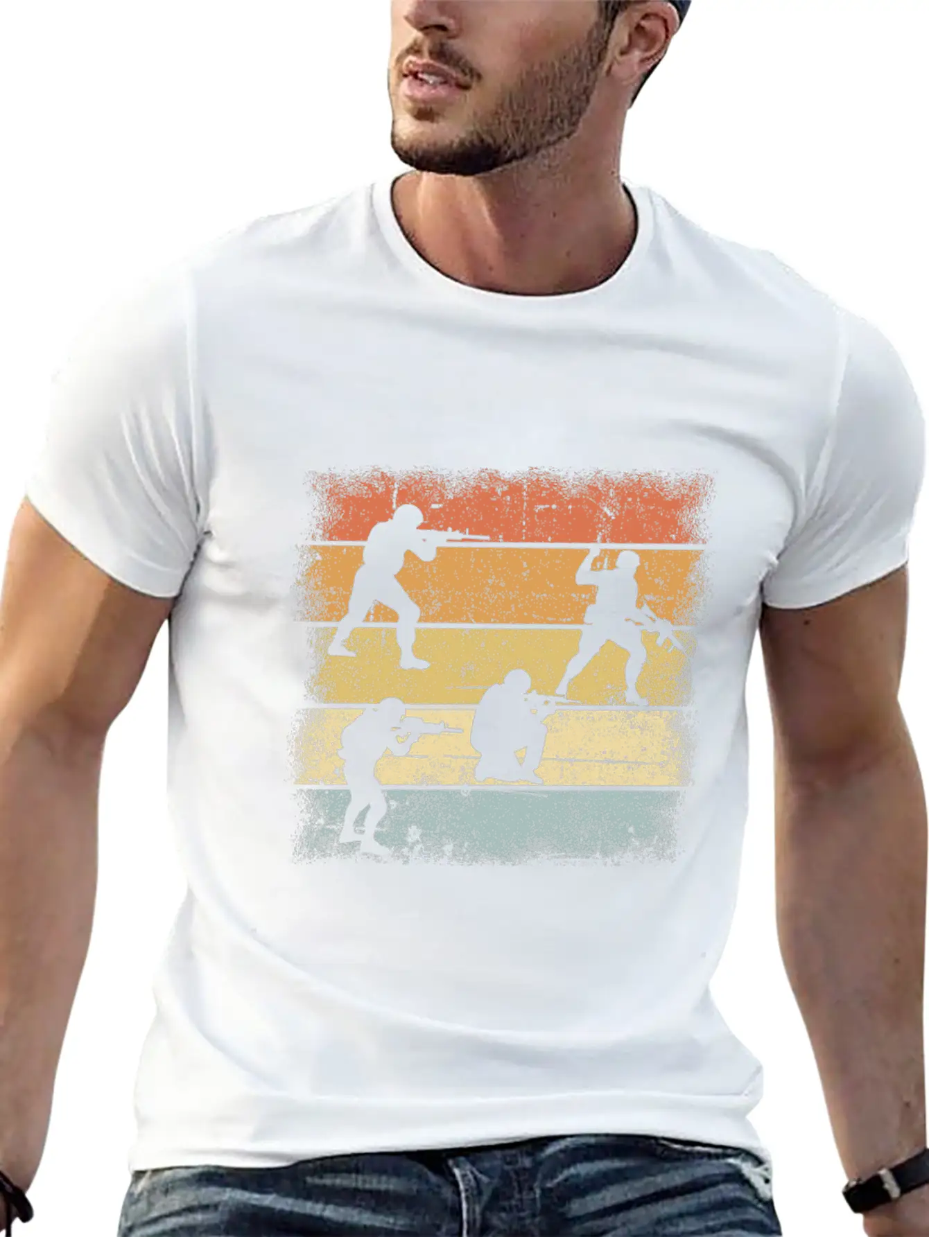Soldier Retro Relaxed Everyday Tee – Lightweight And Durable Cotton