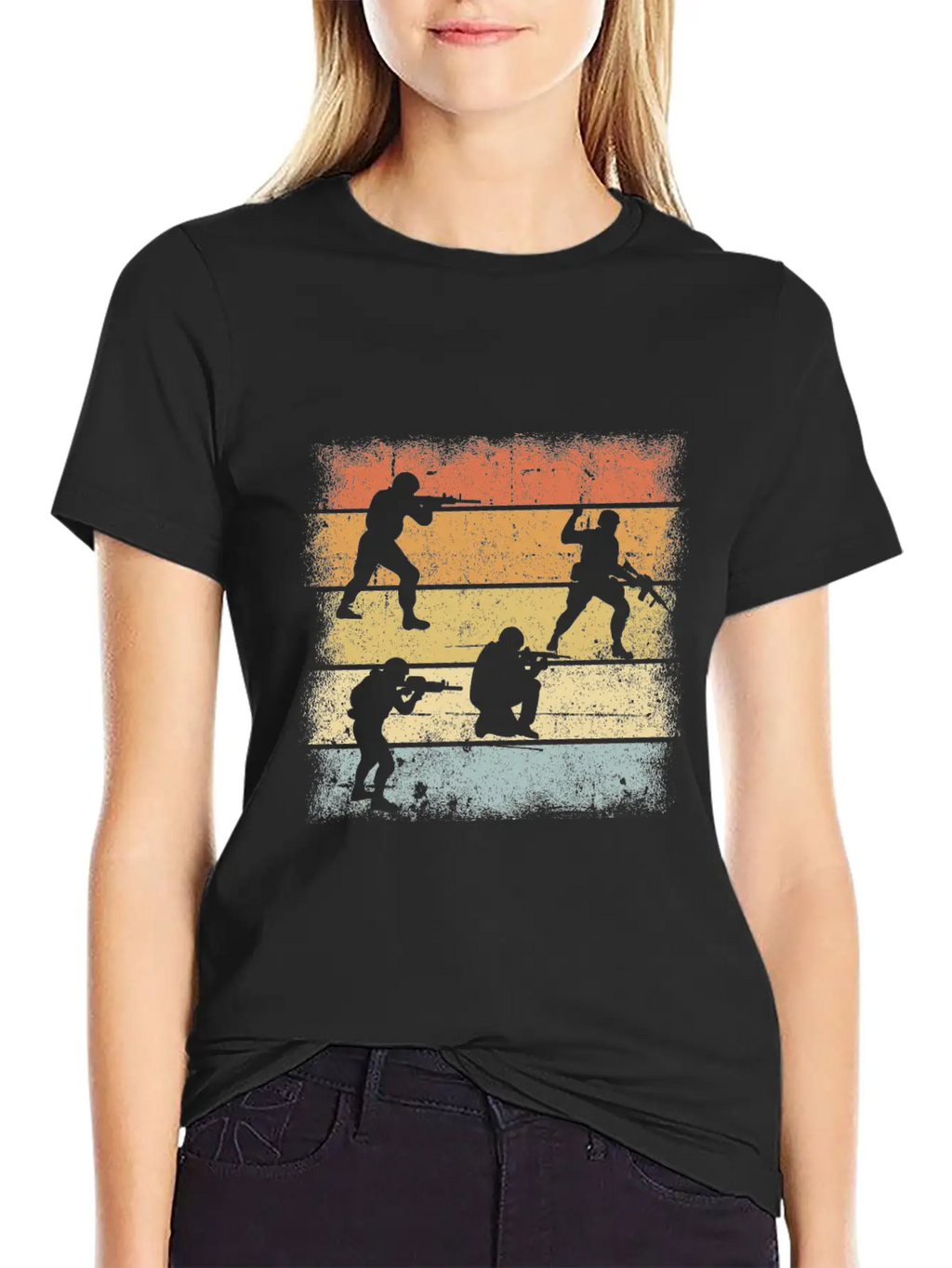 Soldier Retro Relaxed Everyday Tee – Lightweight And Durable Cotton