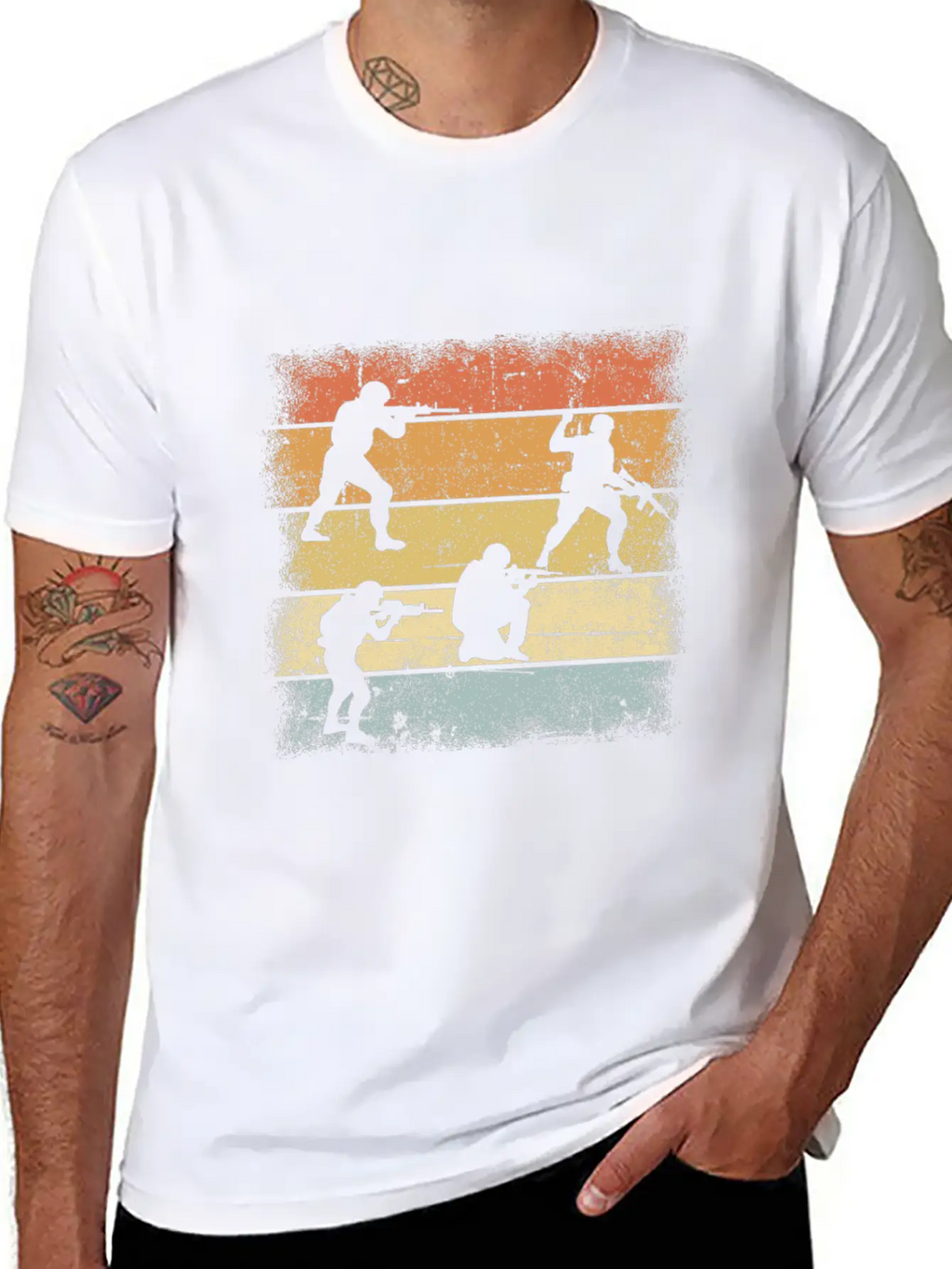 Soldier Retro Relaxed Everyday Tee – Lightweight And Durable Cotton