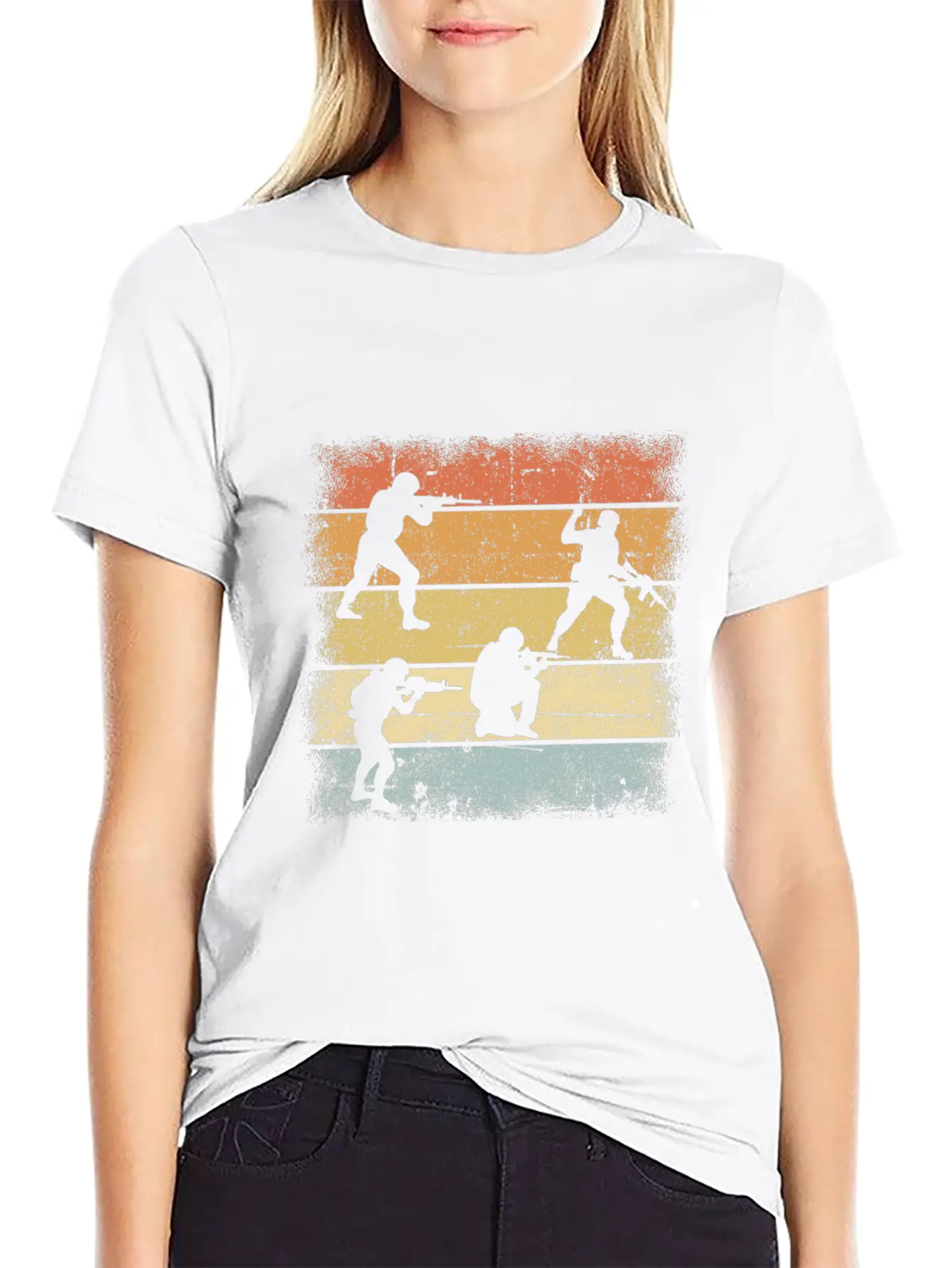 Soldier Retro Relaxed Everyday Tee – Lightweight And Durable Cotton