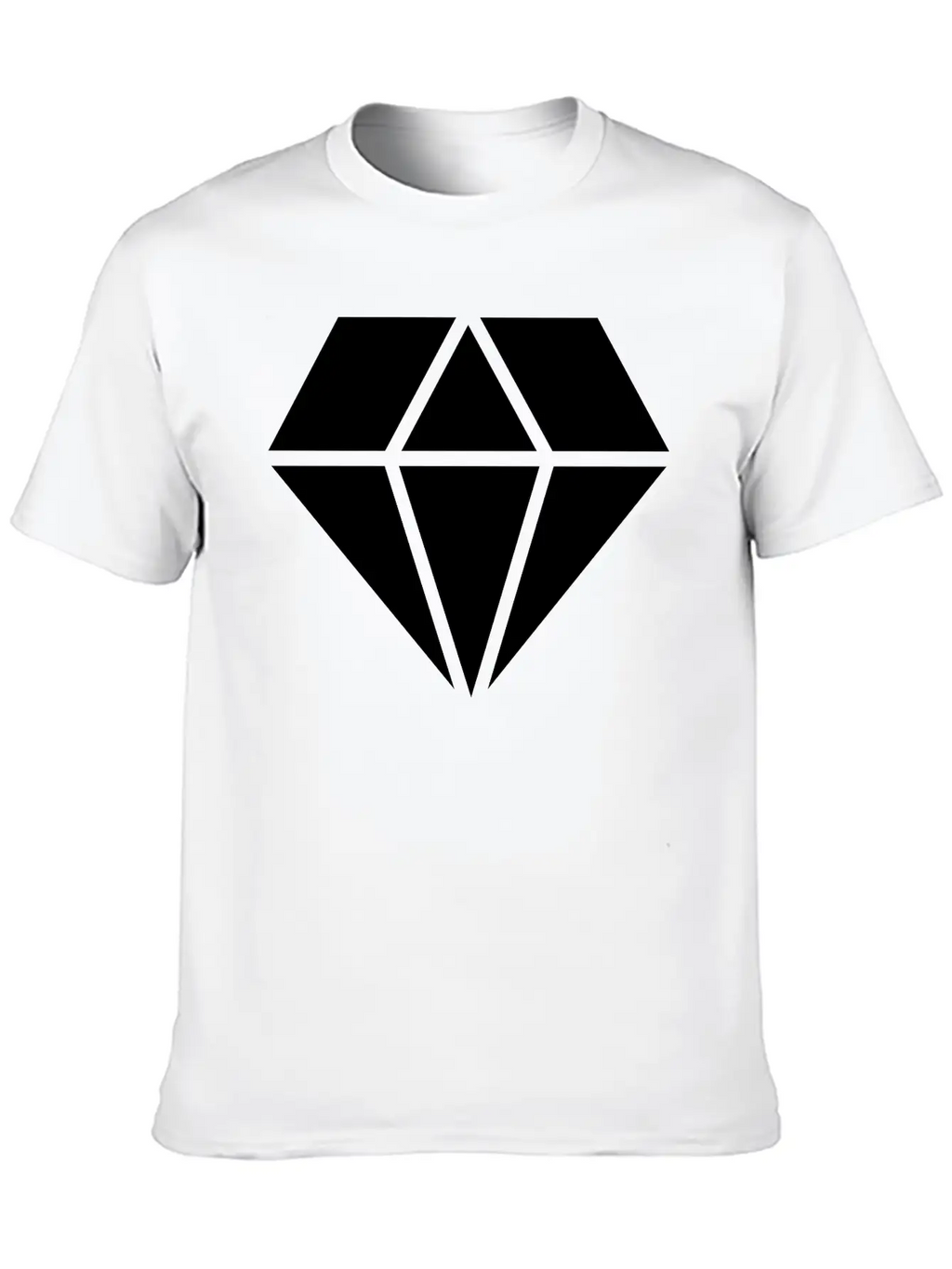 Solid Diamond Classic Cotton Tee – Unisex Comfort For Any Season