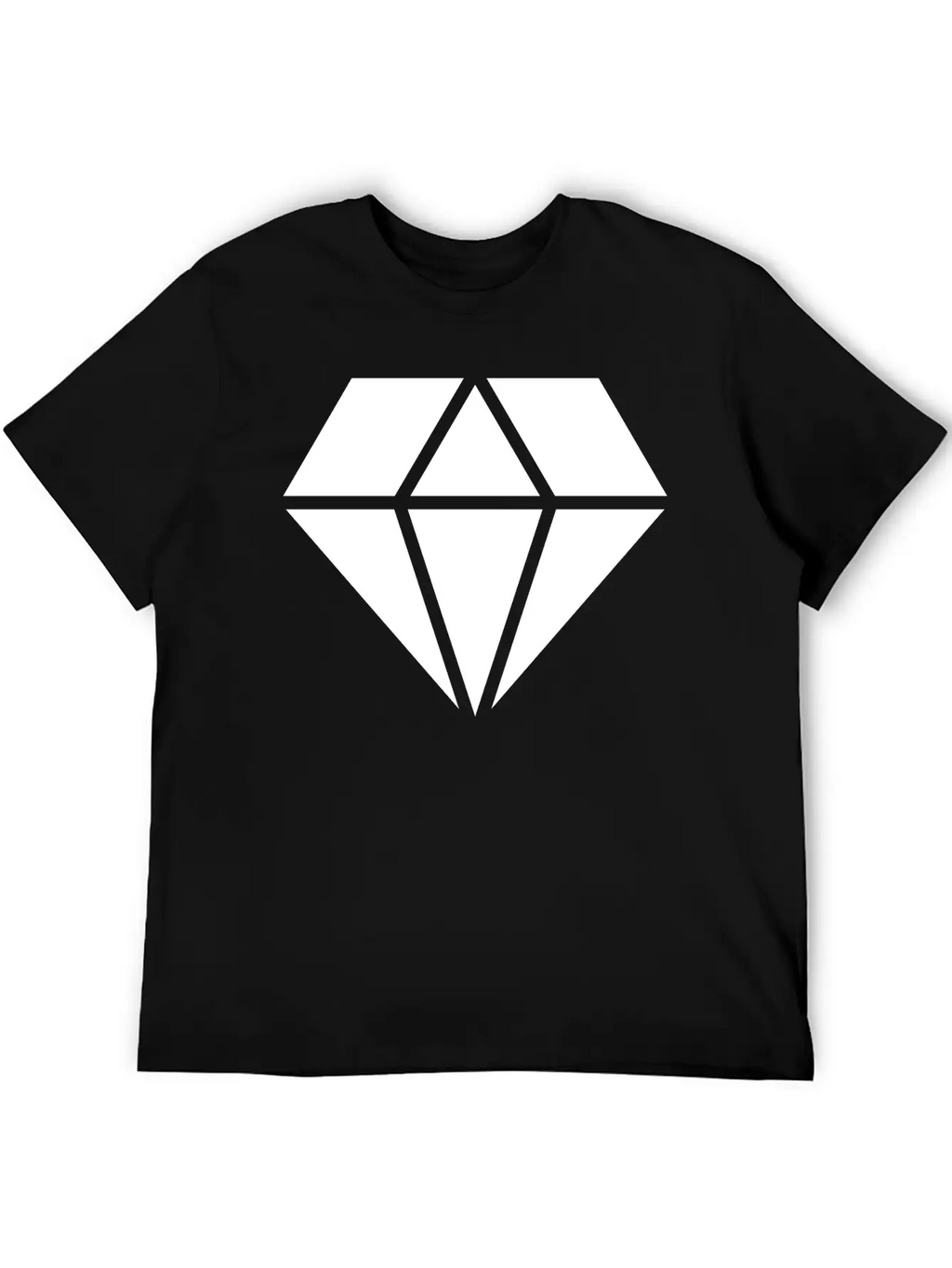 Solid Diamond Classic Cotton Tee – Unisex Comfort For Any Season