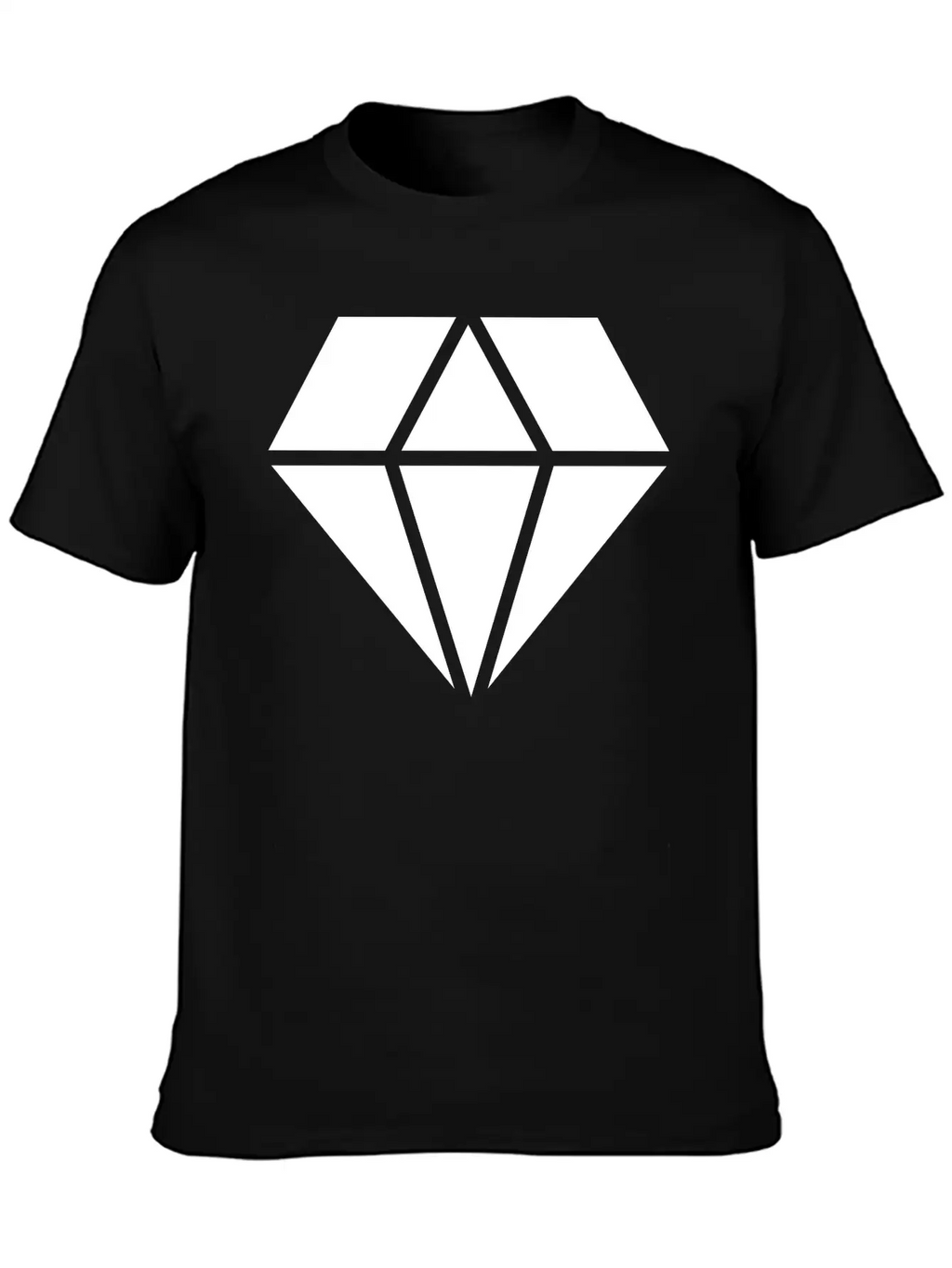 Solid Diamond Classic Cotton Tee – Unisex Comfort For Any Season