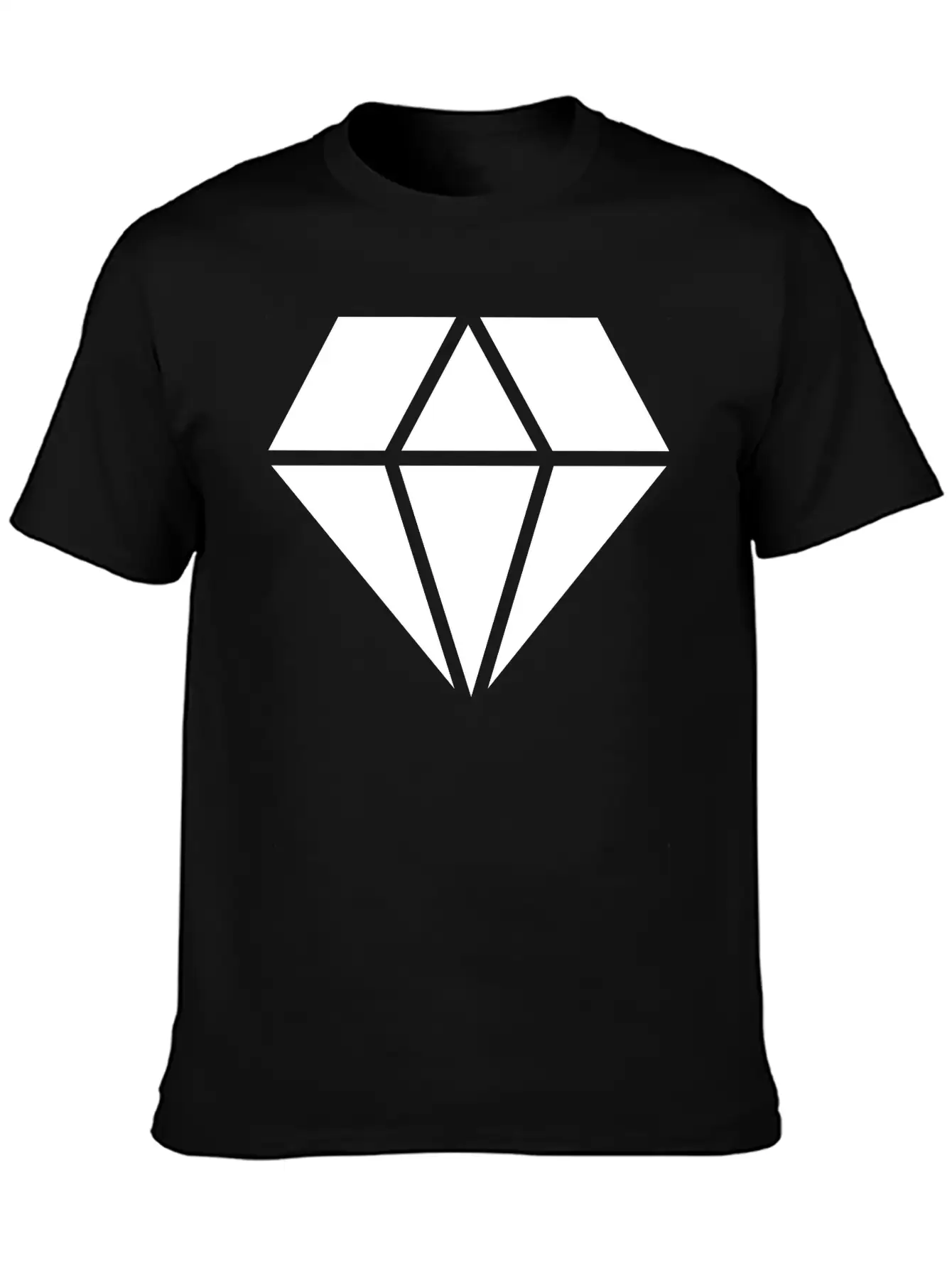 Solid Diamond Classic Cotton Tee – Unisex Comfort For Any Season
