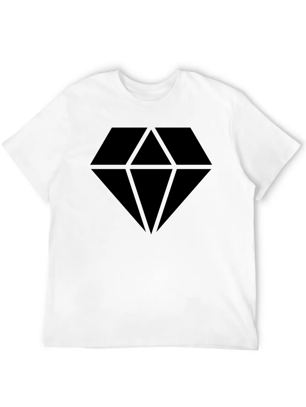 Solid Diamond Classic Cotton Tee – Unisex Comfort For Any Season