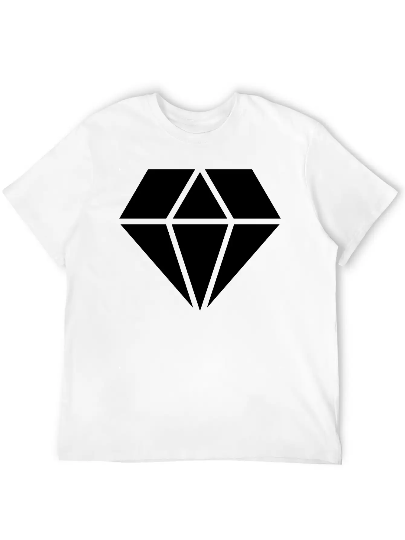 Solid Diamond Classic Cotton Tee – Unisex Comfort For Any Season