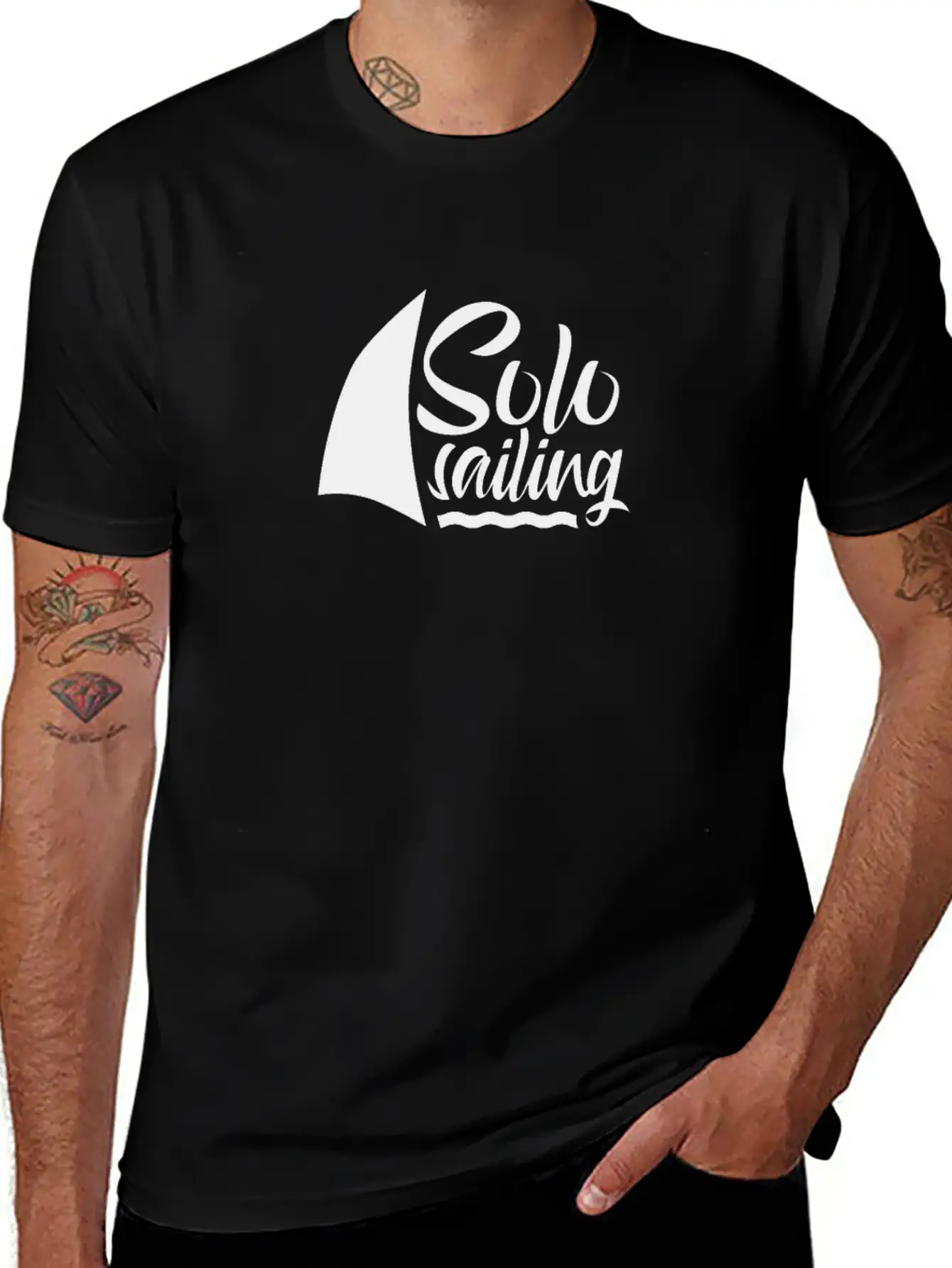 Solo Sailing Sail Sailor Single Handed Breathable Graphic T-Shirt – Perfect For Casual Days