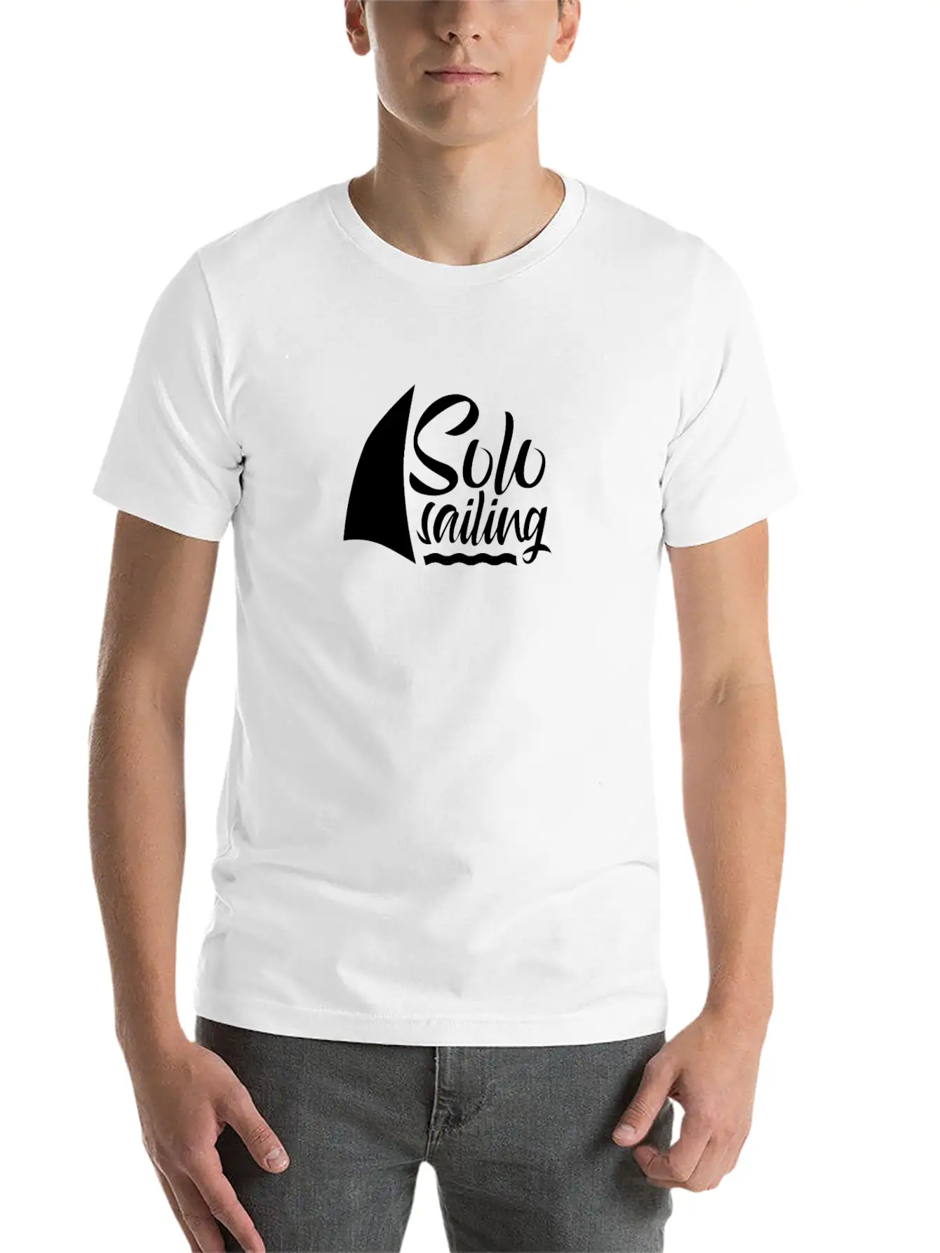 Solo Sailing Sail Sailor Single Handed Breathable Graphic T-Shirt – Perfect For Casual Days
