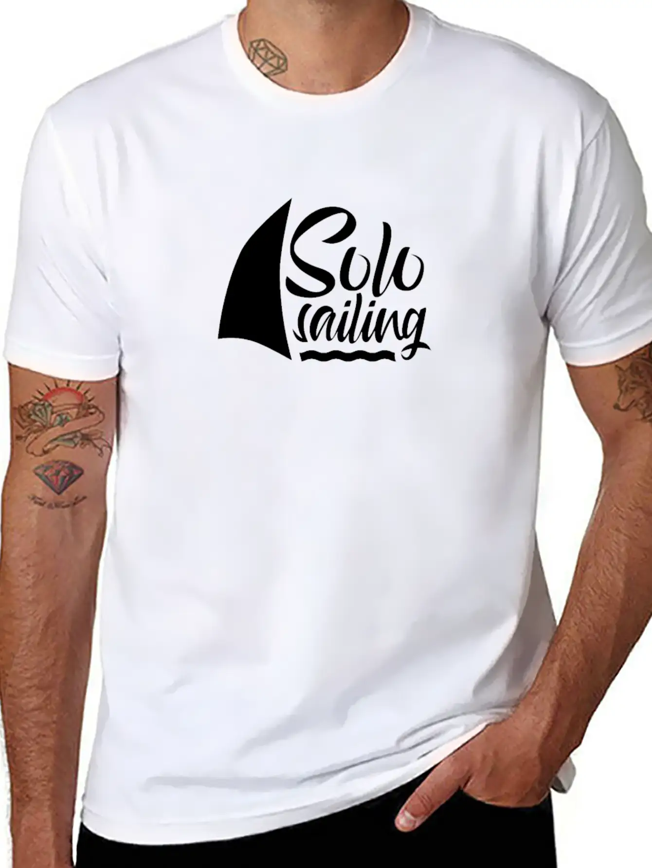 Solo Sailing Sail Sailor Single Handed Breathable Graphic T-Shirt – Perfect For Casual Days
