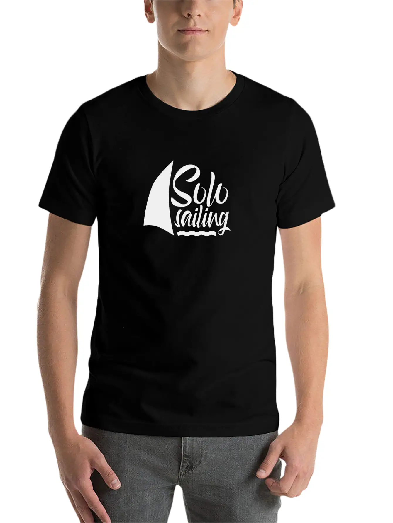 Solo Sailing Sail Sailor Single Handed Breathable Graphic T-Shirt – Perfect For Casual Days