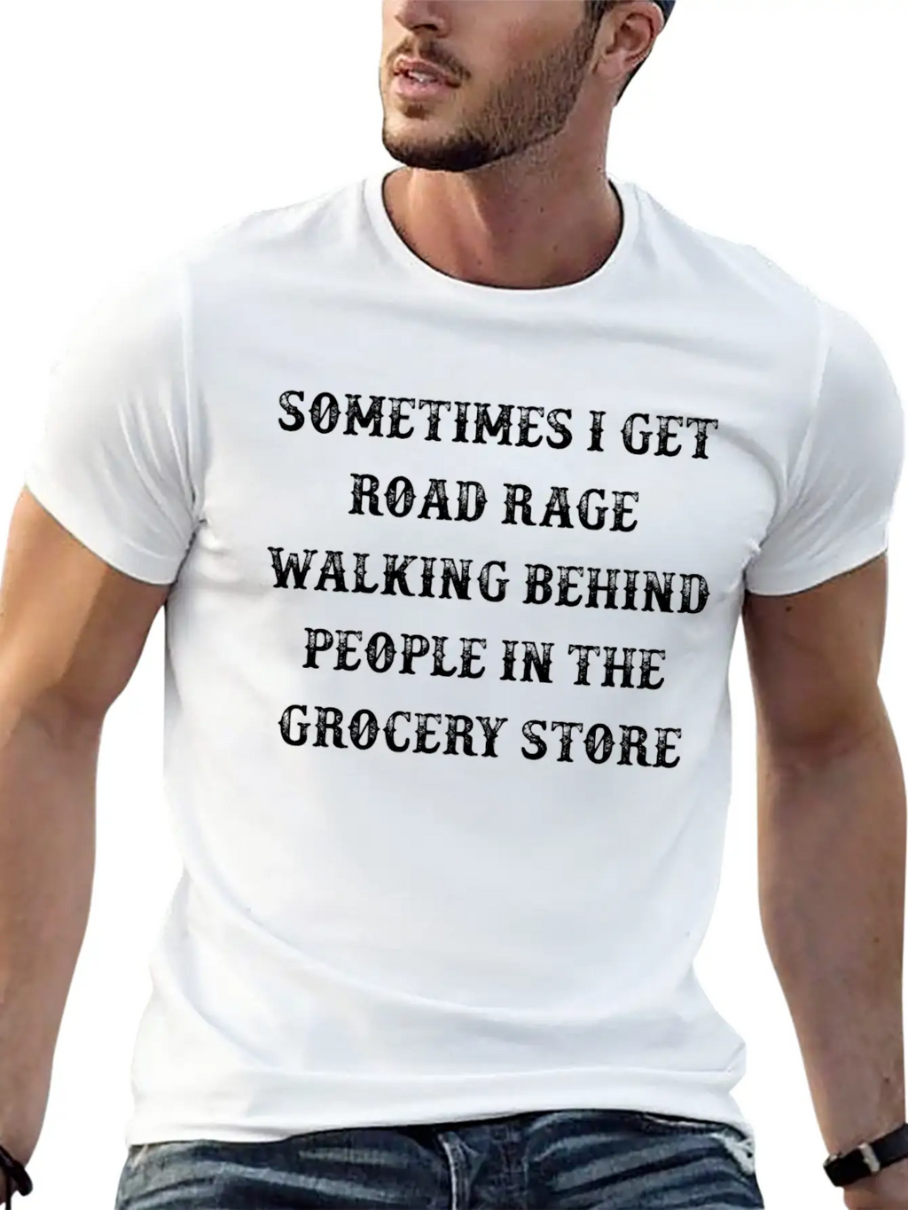 Sometimes I Get Road Rage Walking Behind Timeless Short Sleeve Tee – Comfy And Minimalist Design