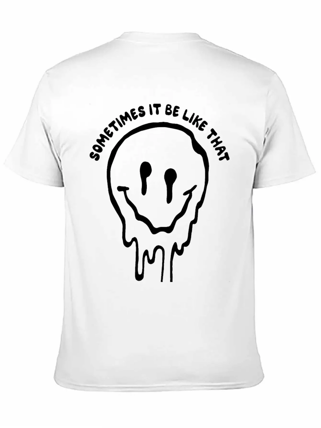 Sometimes It Be Like That Melted Face Classic Cotton Tee – Unisex Comfort For Any Season