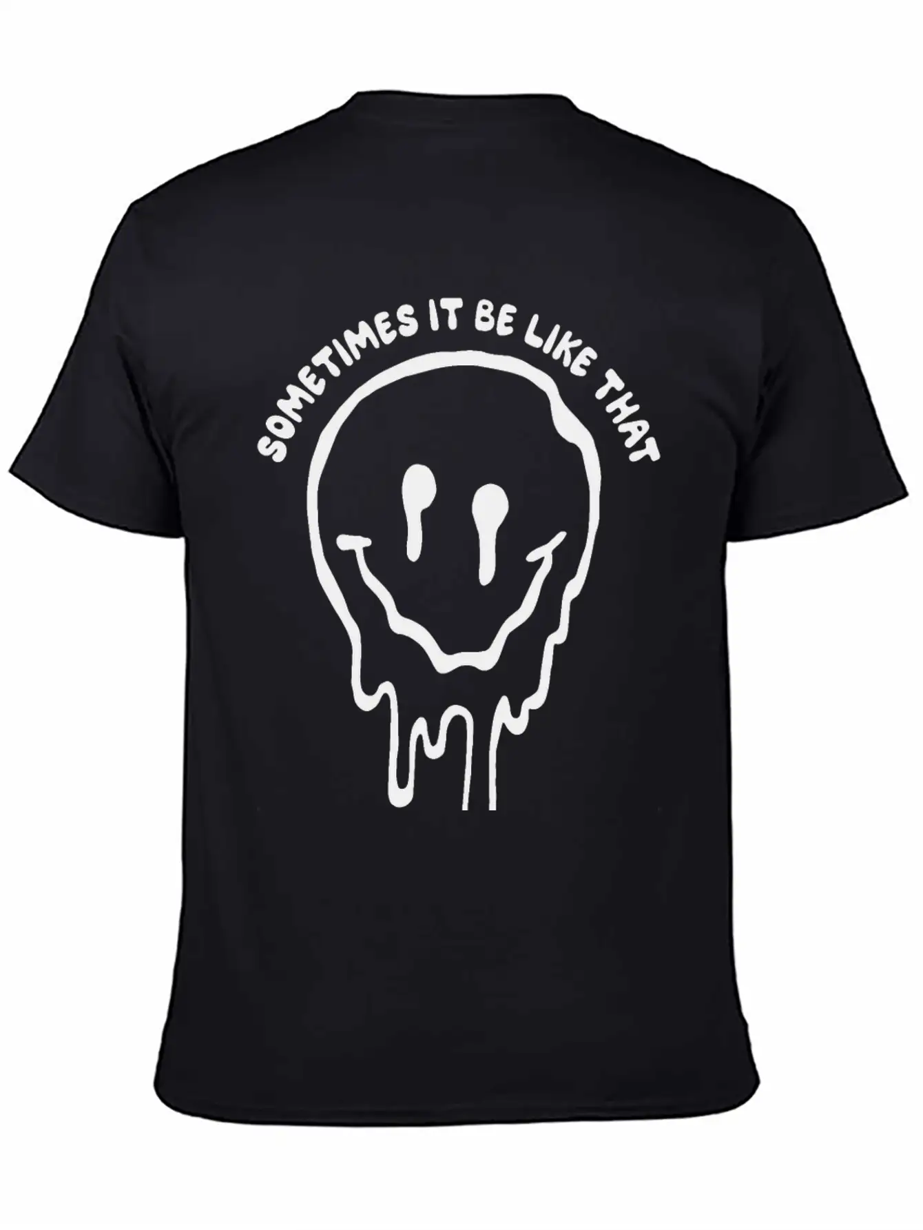 Sometimes It Be Like That Melted Face Classic Cotton Tee – Unisex Comfort For Any Season