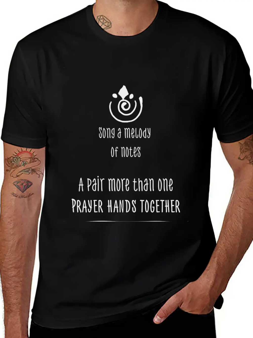 Song A Melody - Created By David And Sabina Breathable Soft Cotton T-Shirt – Timeless Casual Look
