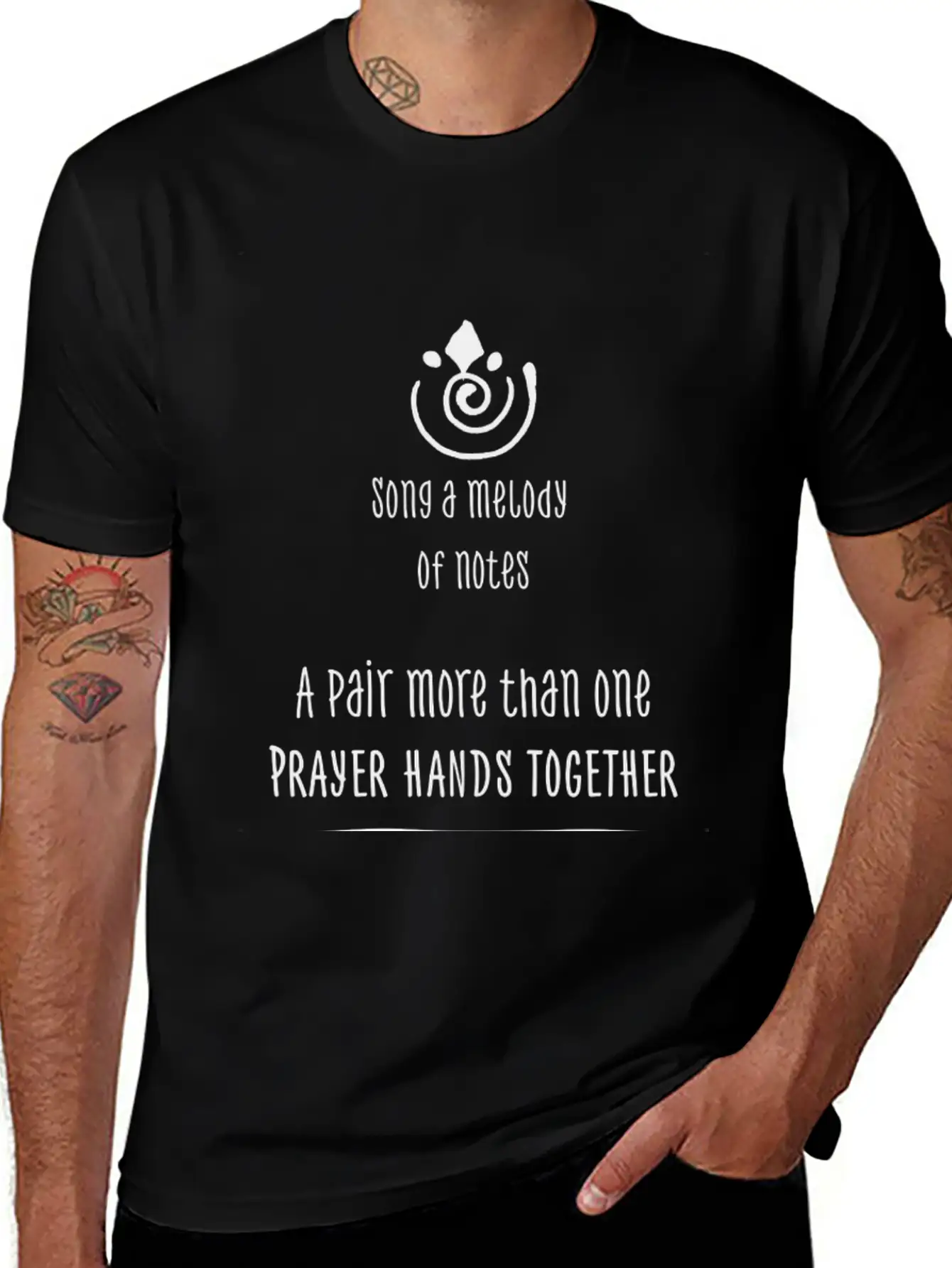 Song A Melody - Created By David And Sabina Breathable Soft Cotton T-Shirt – Timeless Casual Look