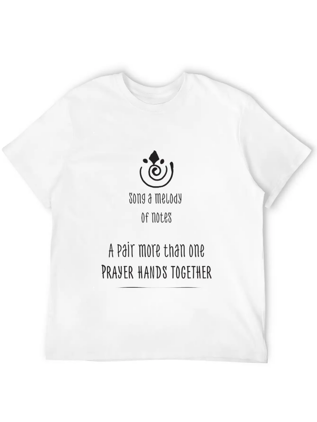 Song A Melody - Created By David And Sabina Breathable Soft Cotton T-Shirt – Timeless Casual Look