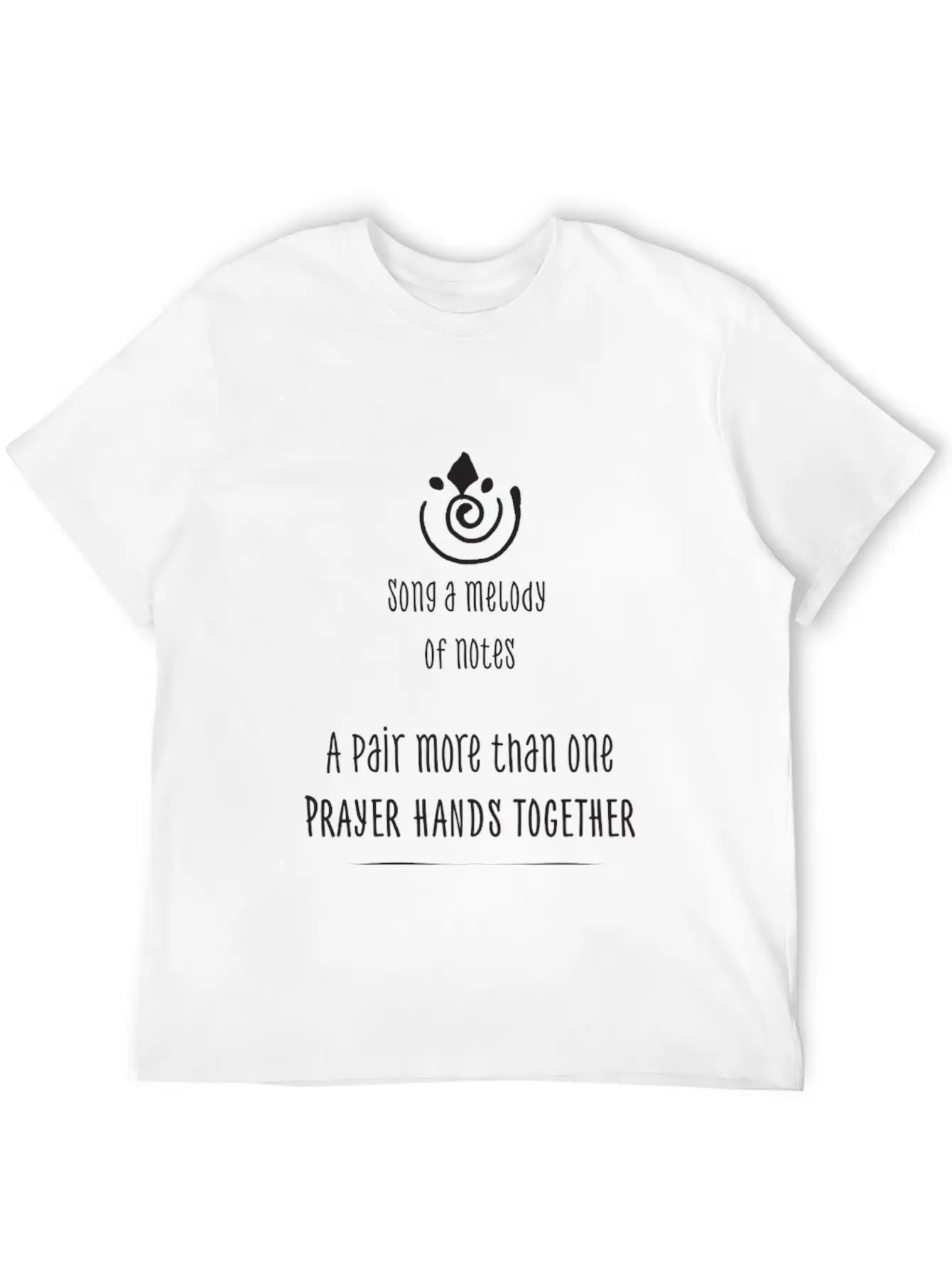 Song A Melody - Created By David And Sabina Breathable Soft Cotton T-Shirt – Timeless Casual Look