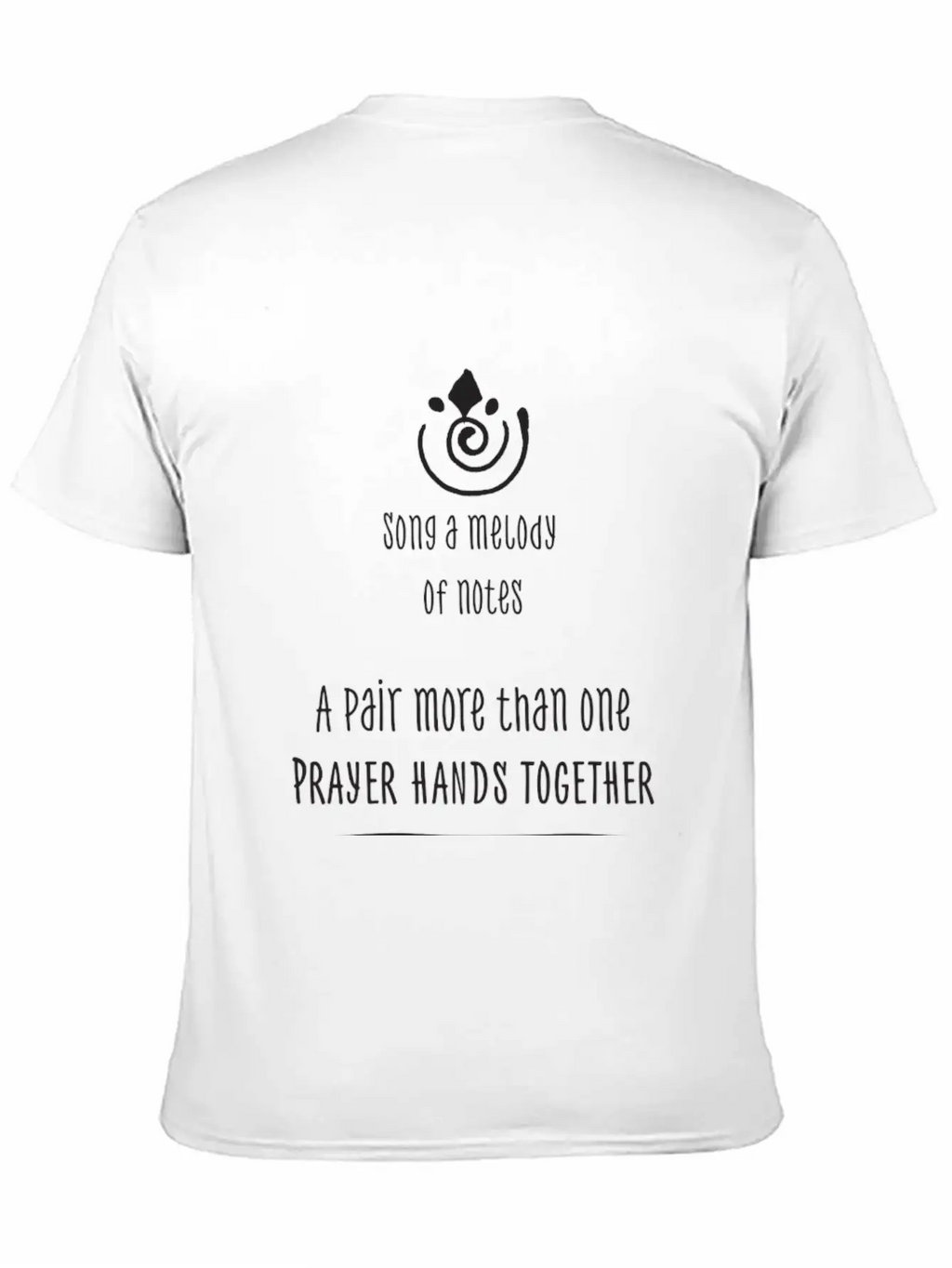 Song A Melody - Created By David And Sabina Breathable Soft Cotton T-Shirt – Timeless Casual Look