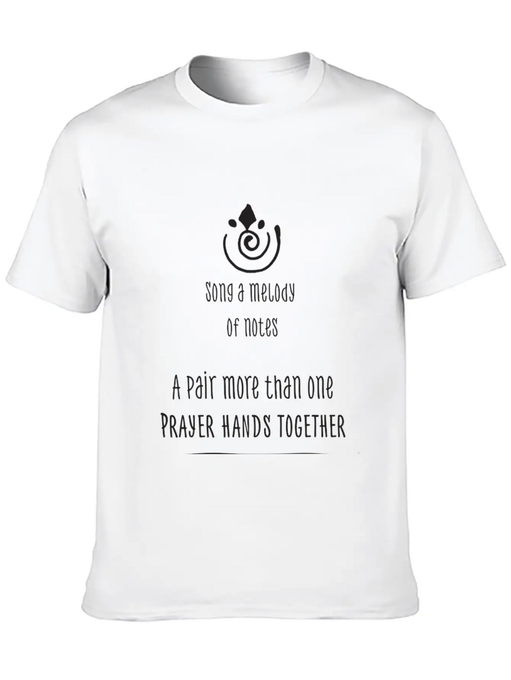 Song A Melody - Created By David And Sabina Breathable Soft Cotton T-Shirt – Timeless Casual Look
