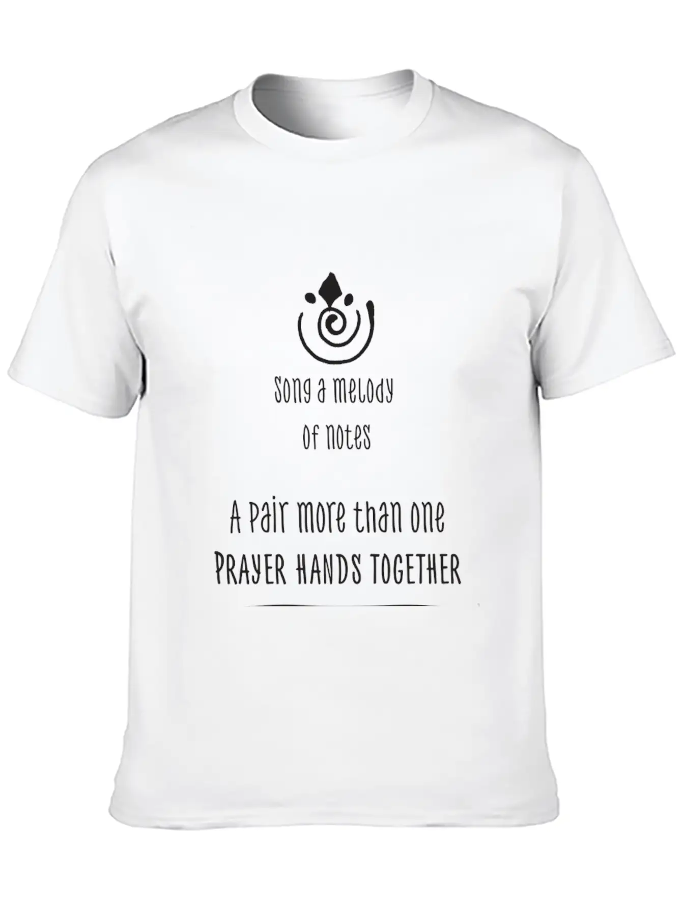 Song A Melody - Created By David And Sabina Breathable Soft Cotton T-Shirt – Timeless Casual Look