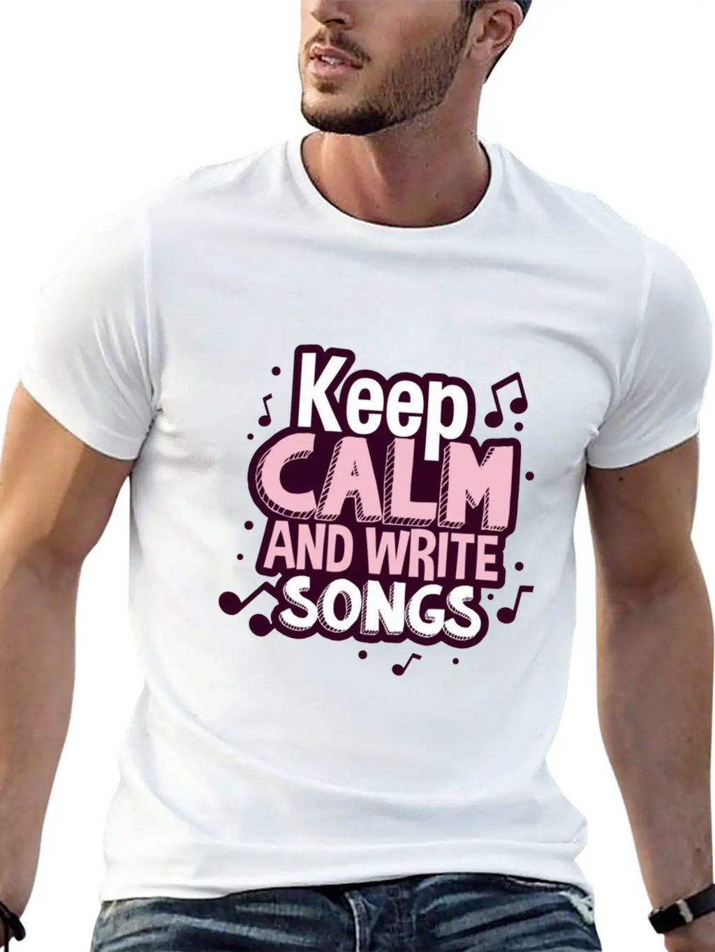 Songwriter Musician Singer Singing Breathable Soft Cotton T-Shirt – Timeless Casual Look