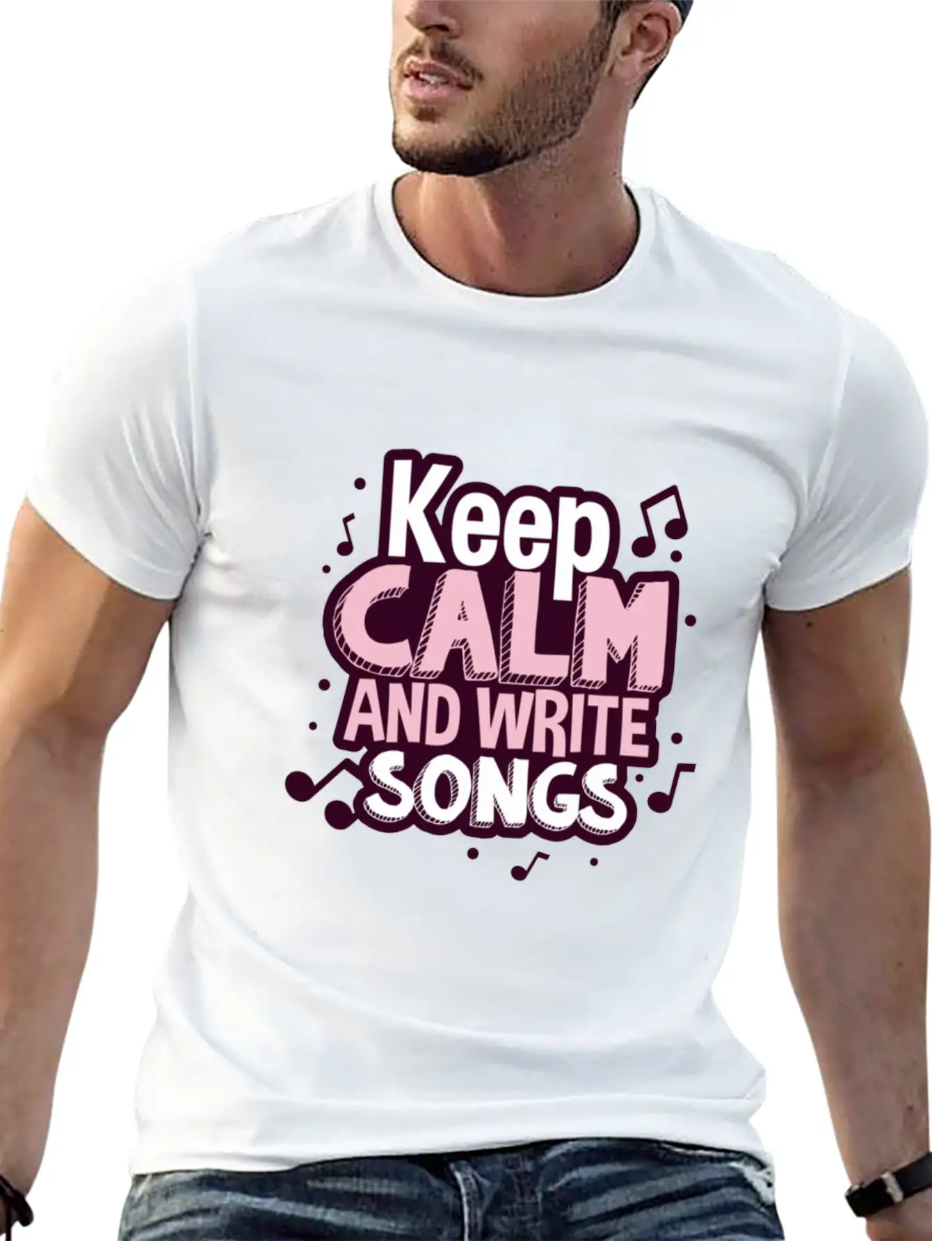 Songwriter Musician Singer Singing Breathable Soft Cotton T-Shirt – Timeless Casual Look