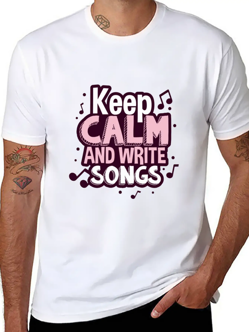 Songwriter Musician Singer Singing Breathable Soft Cotton T-Shirt – Timeless Casual Look